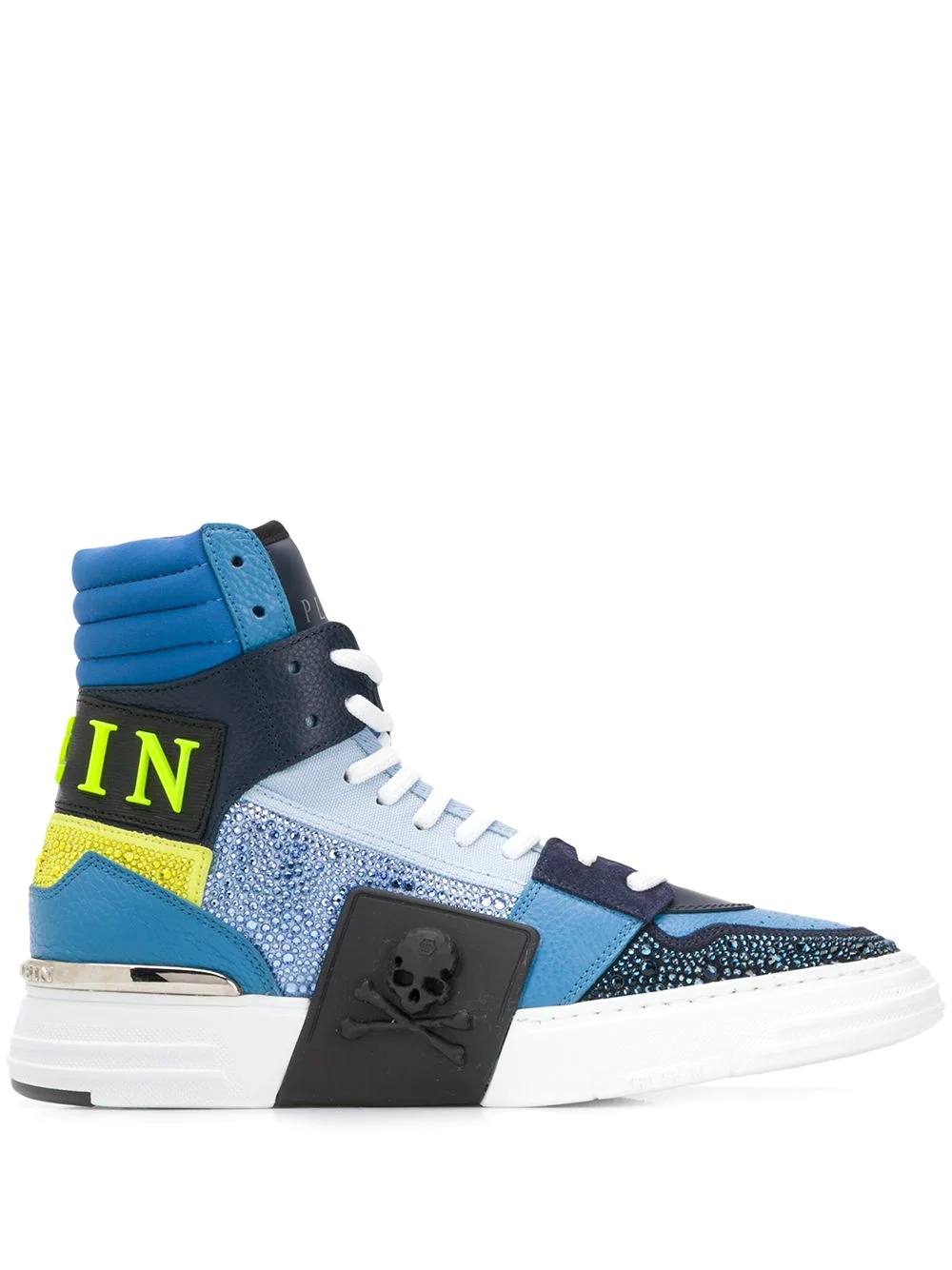 logo colour-block sneakers - 1