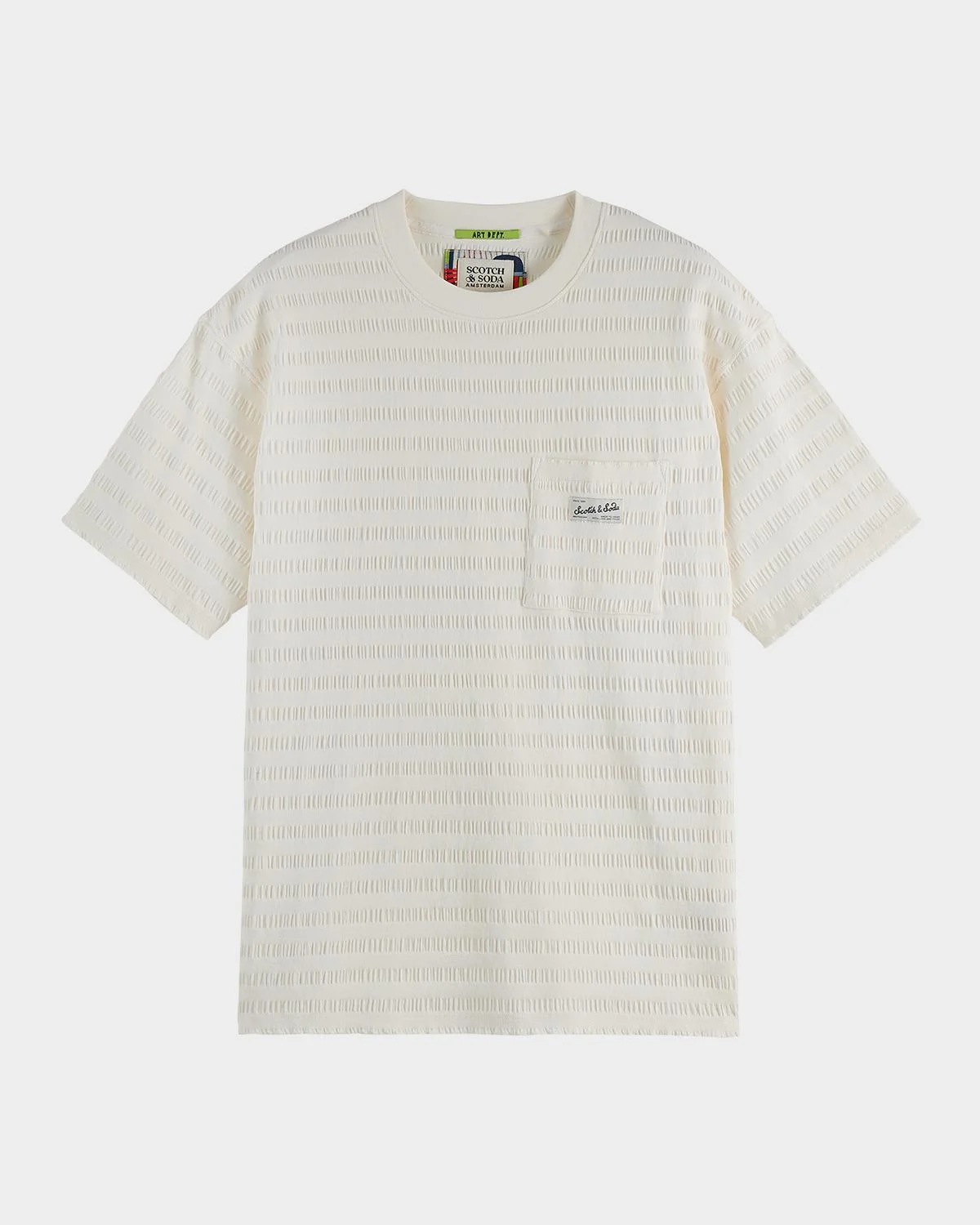 Men's Relaxed-Fit Textured Pocket T-Shirt - 1
