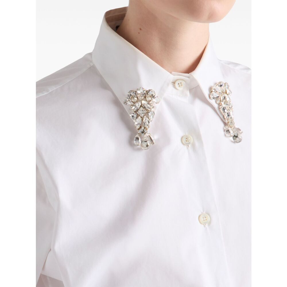 Prada White Tops - Shirts Women - 5
