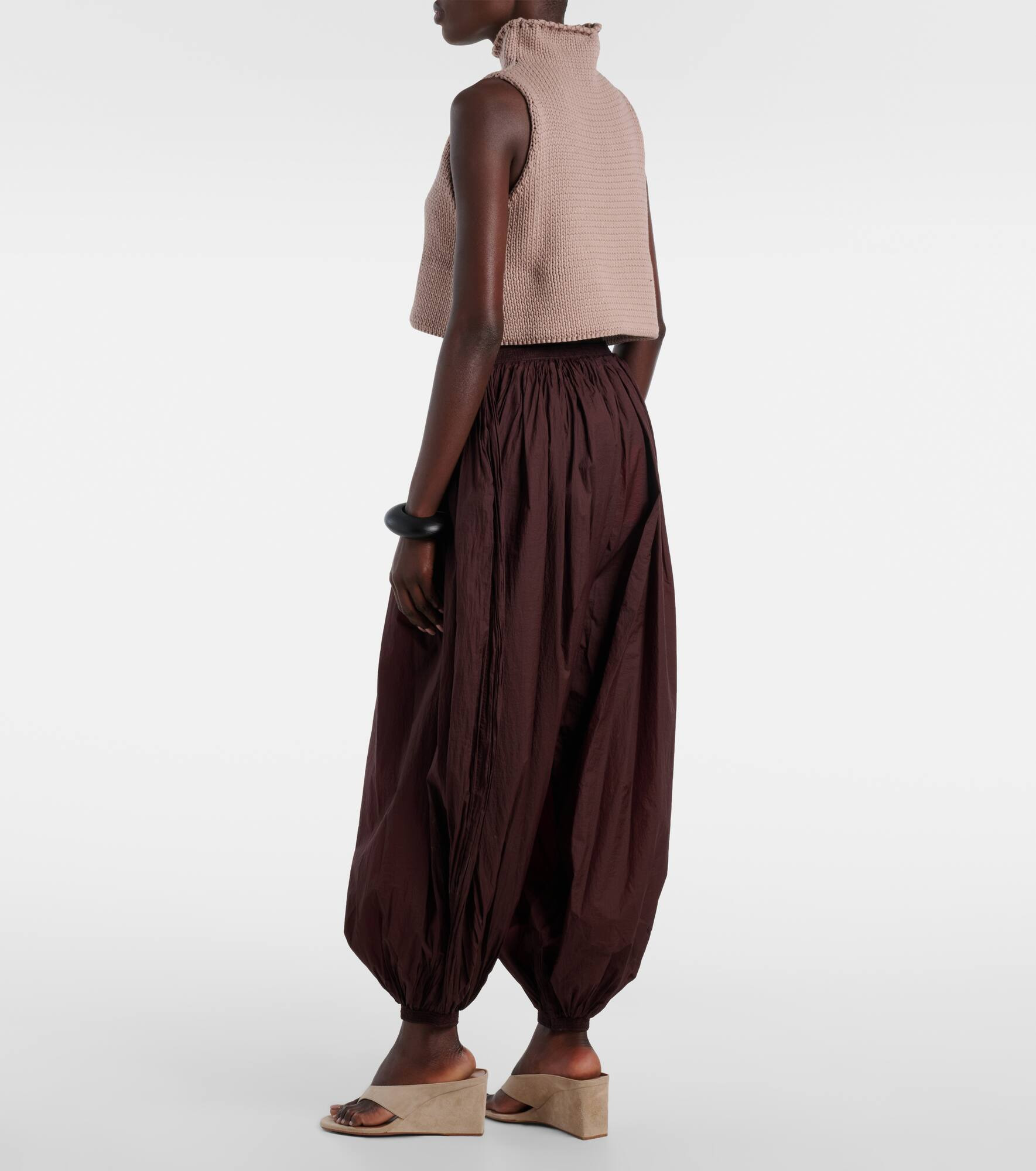 Draped balloon pants - 3