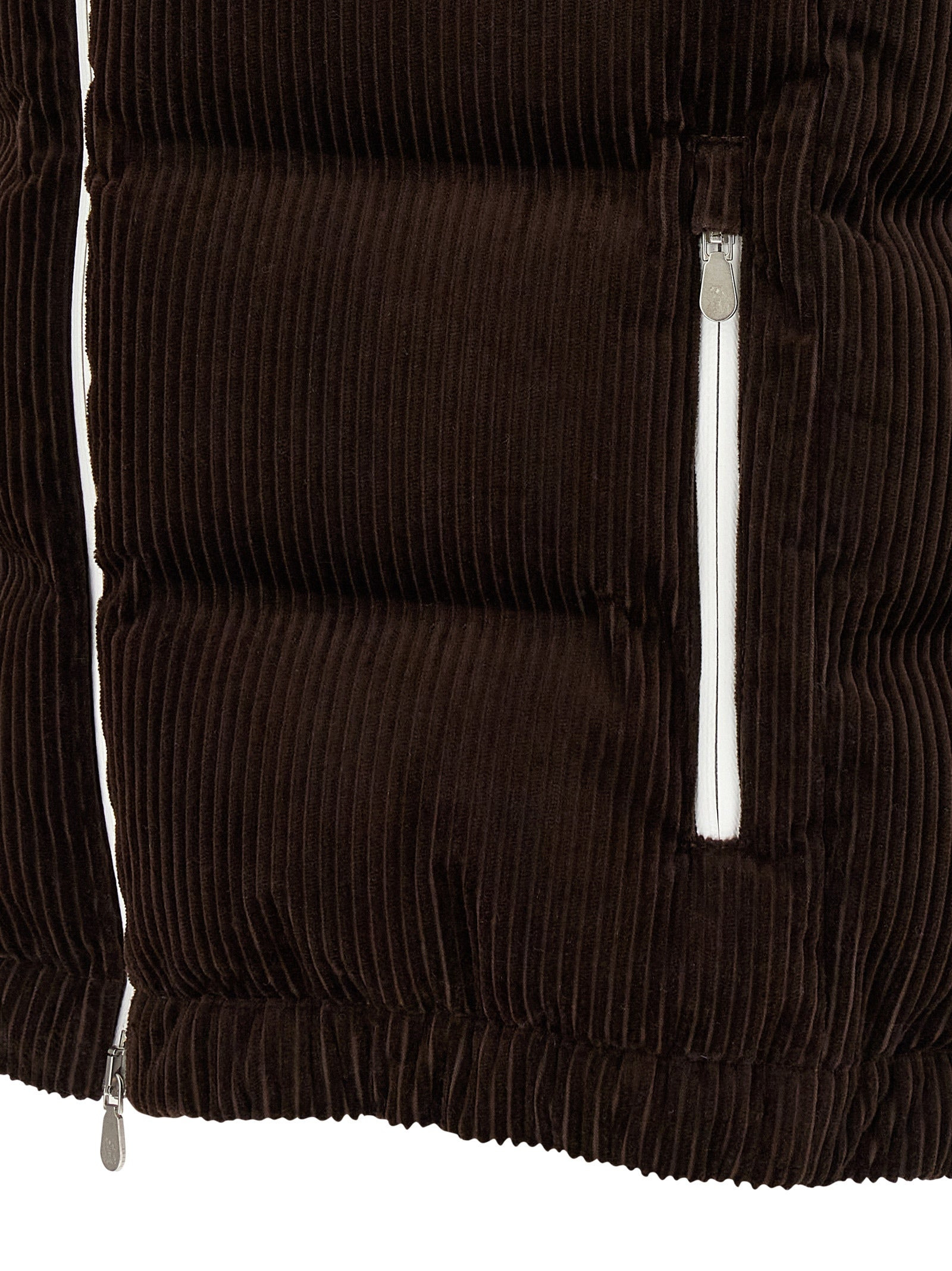 Velvet Waistcoat Gilet Brown - 5
