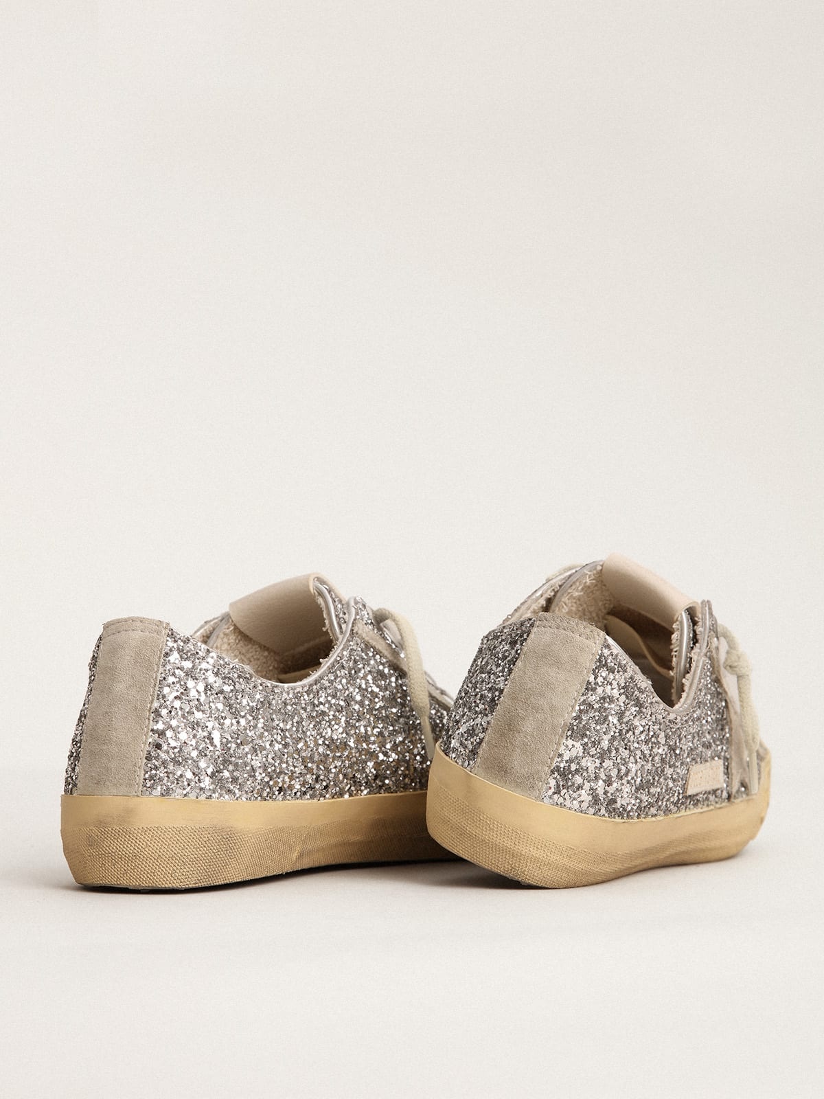 V-Star LTD sneakers in silver glitter with ice-gray suede star - 5