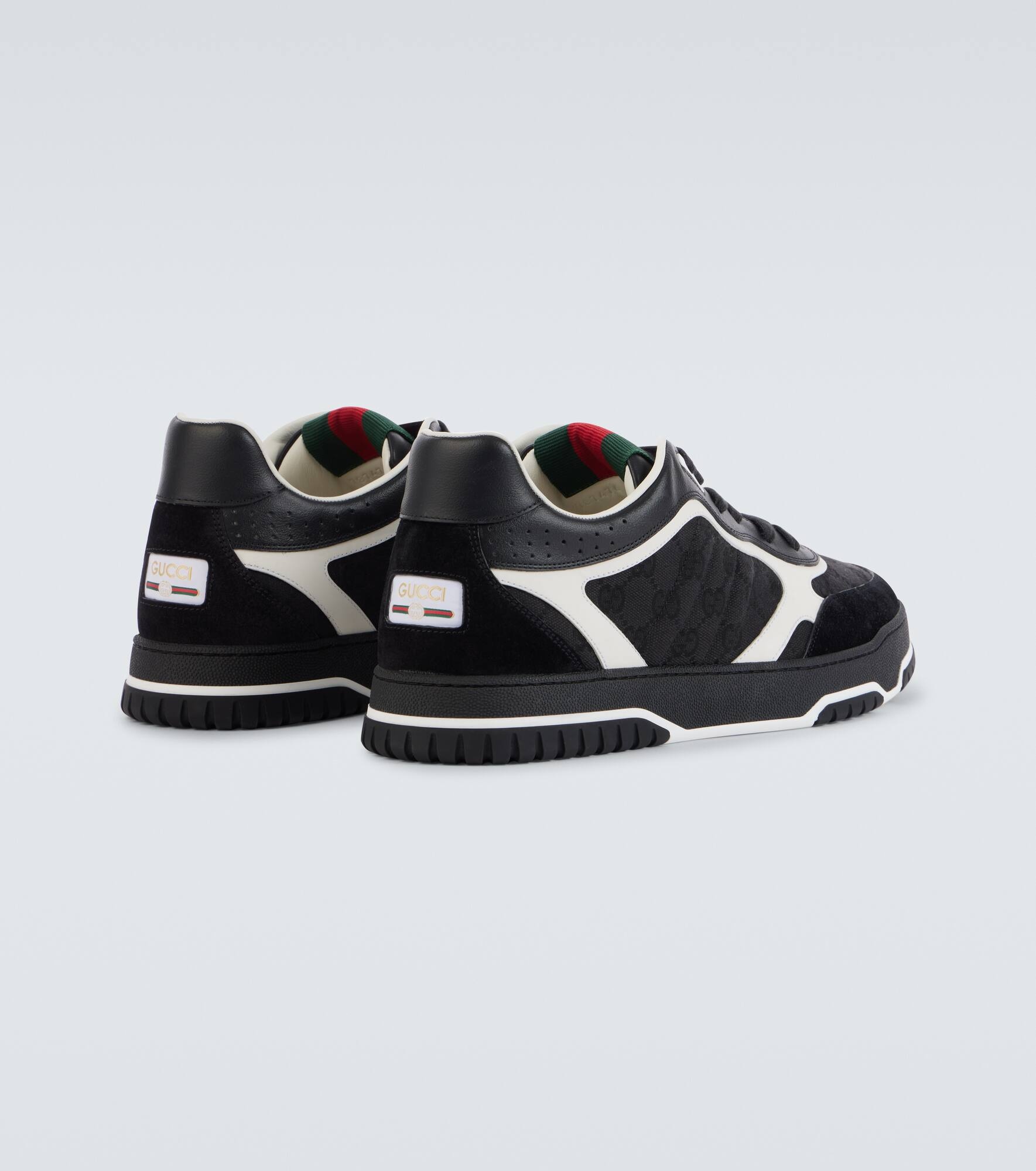Re-Web GG Canvas suede-trimmed sneakers - 6