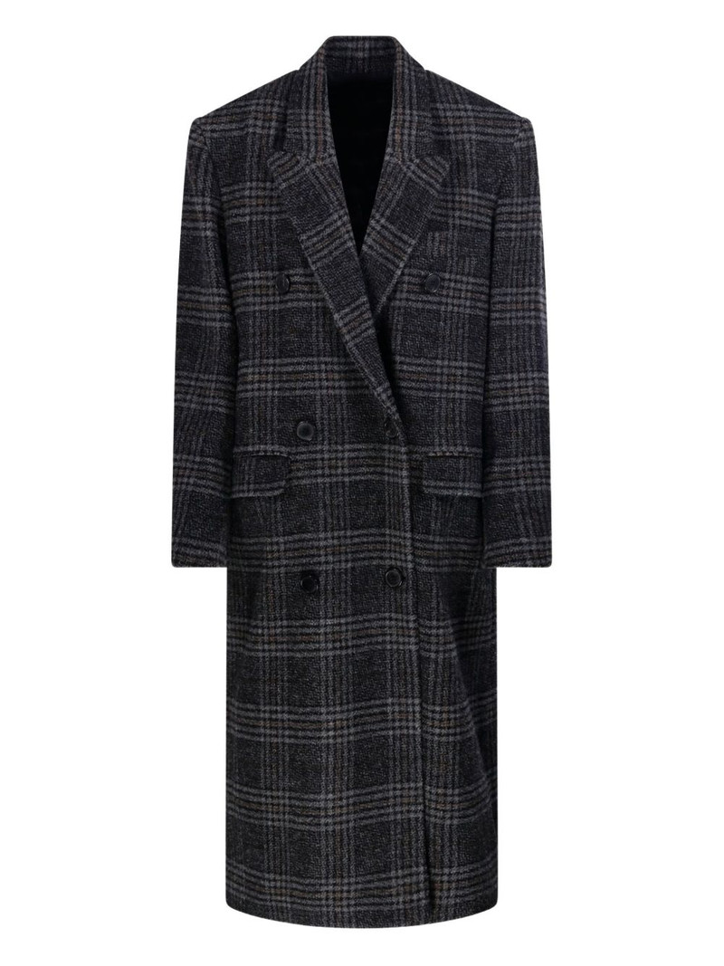 Lexana double-breasted checked coat 1