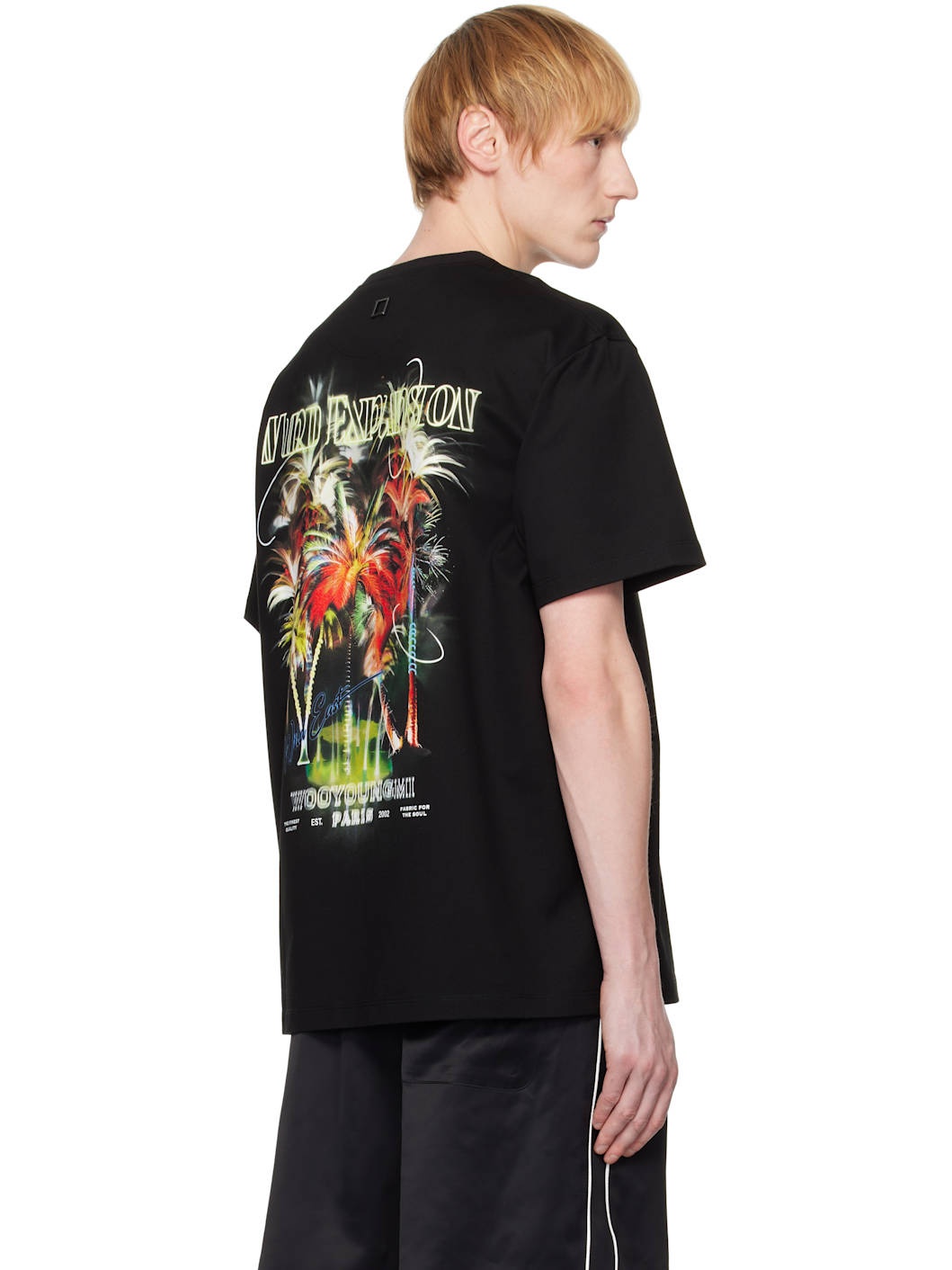 Black Palm Tree Graphic T-shirt - 3
