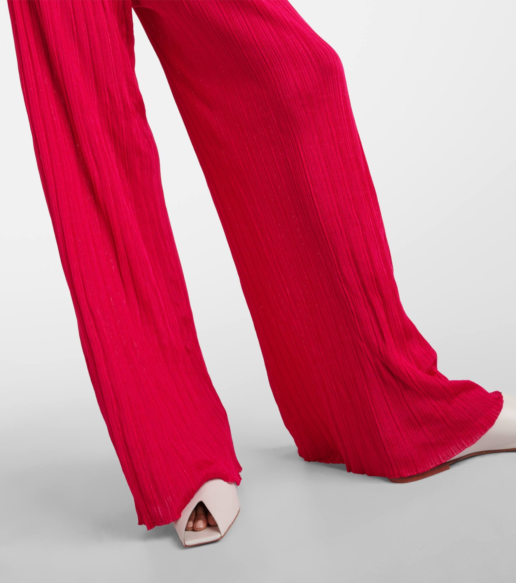 Pleated knitted strapless jumpsuit - 6