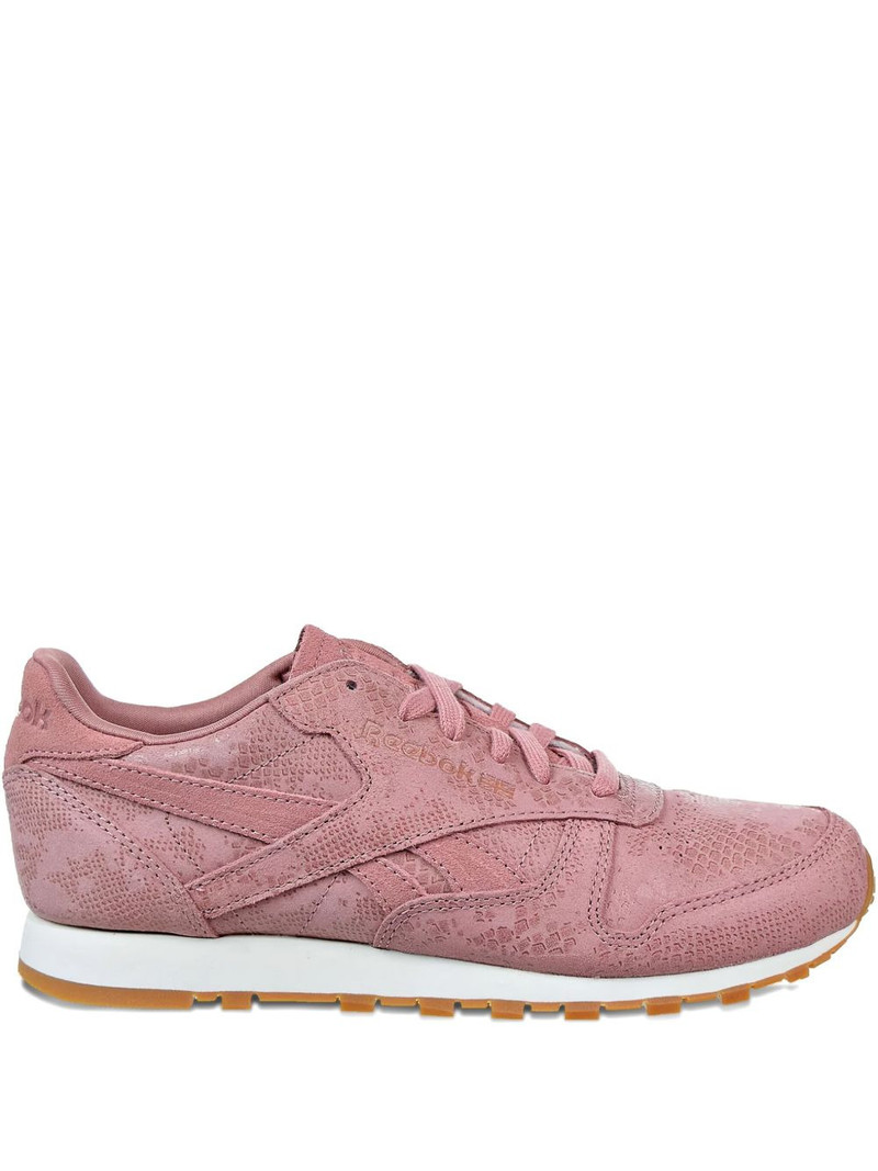 Classic Leather Clean Exotics WMNS "Sandy Rose/Chalk/Gum" sneakers 1