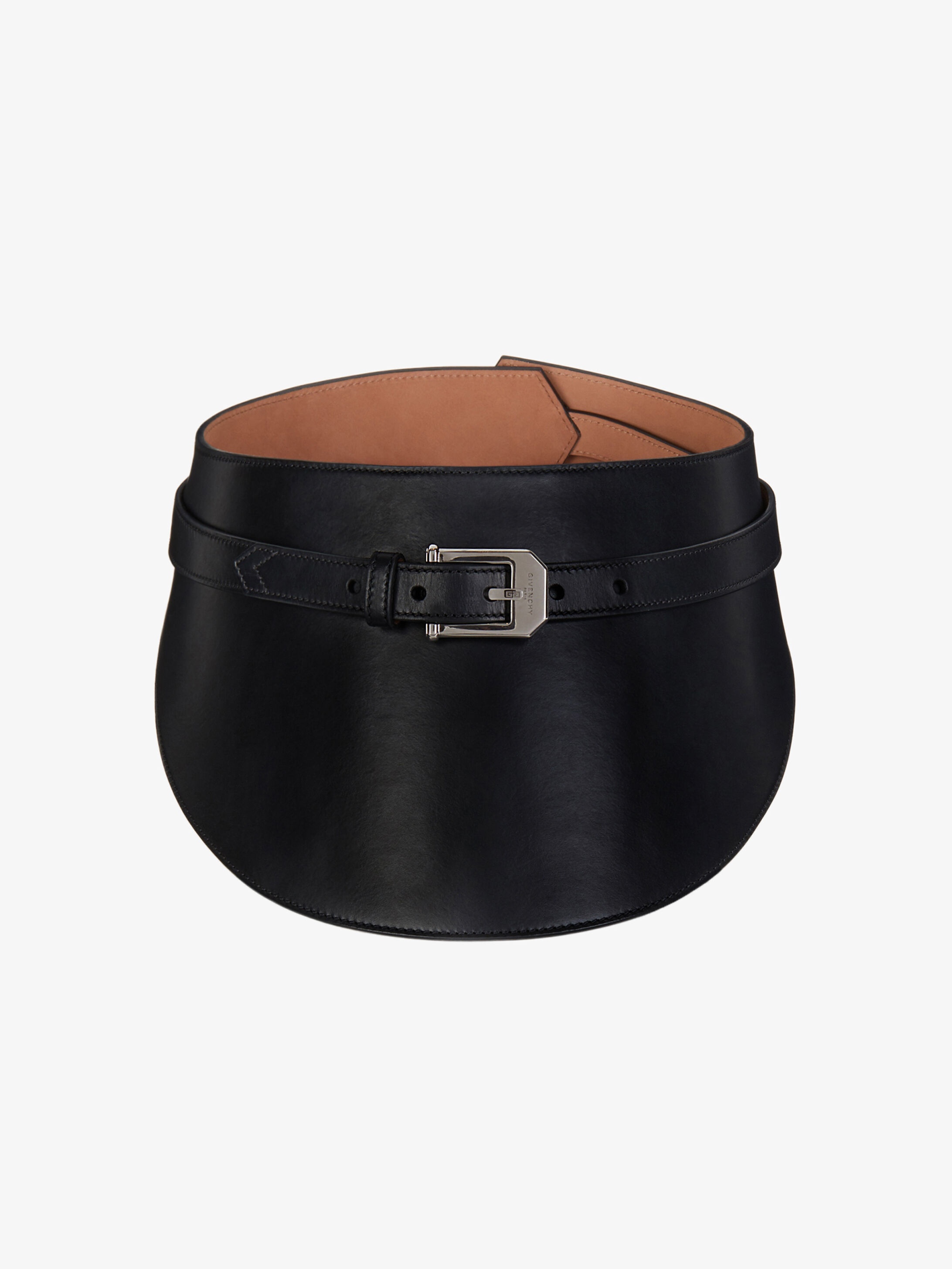 Wide belt in leather - 4