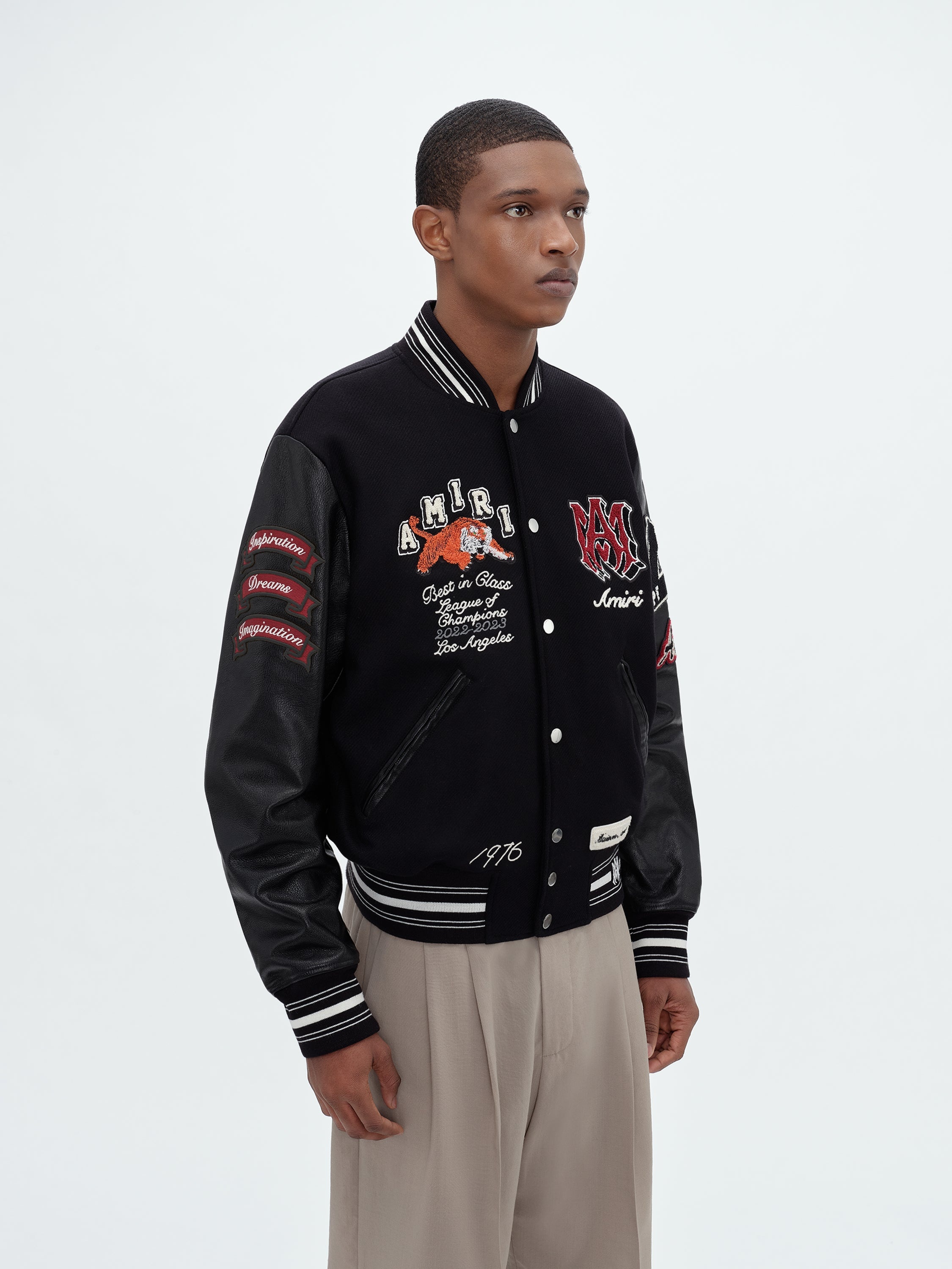 AMIRI VINTAGE PATCH VARSITY BOMBER | REVERSIBLE