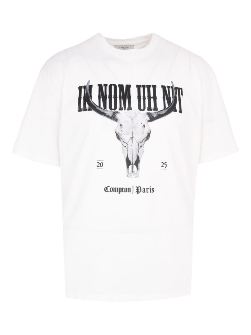 skull-print T-shirt 1