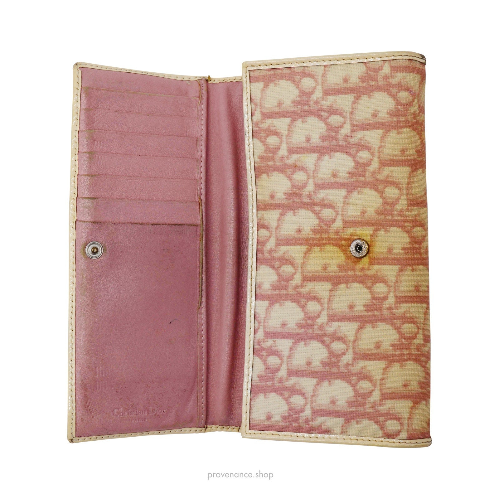 Dior  Long Wallet - Dior Trotter Oblique 2 Pink - 5