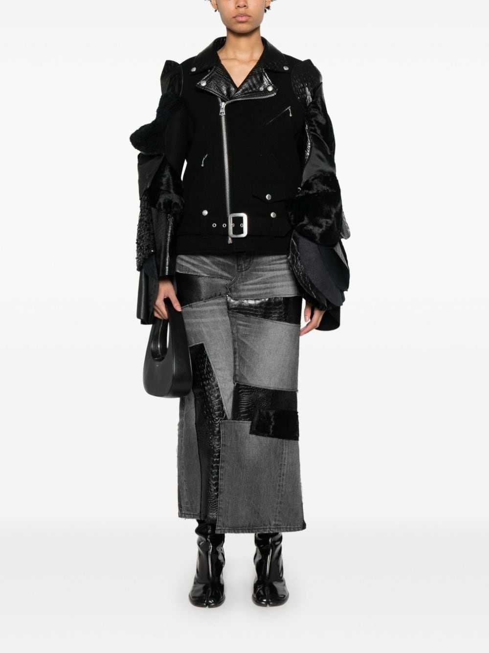 panelled midi skirt - 2