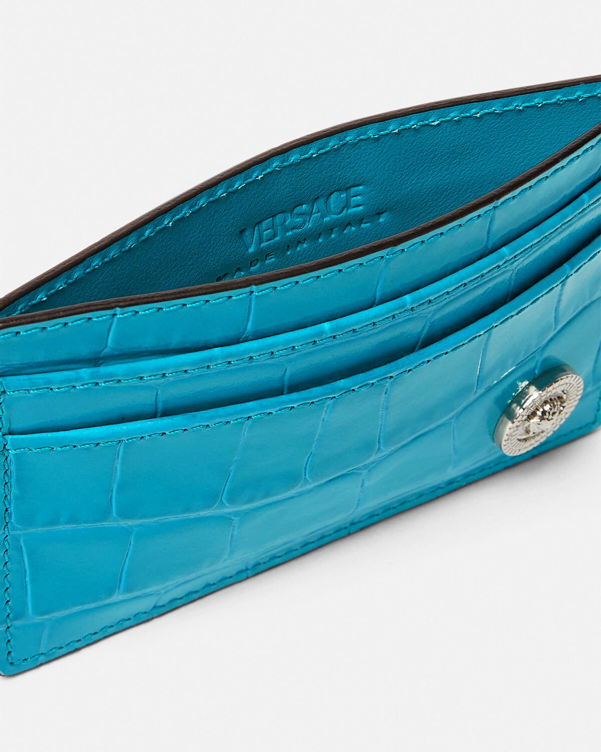 Croc-Effect Medusa Biggie Card Holder - 2