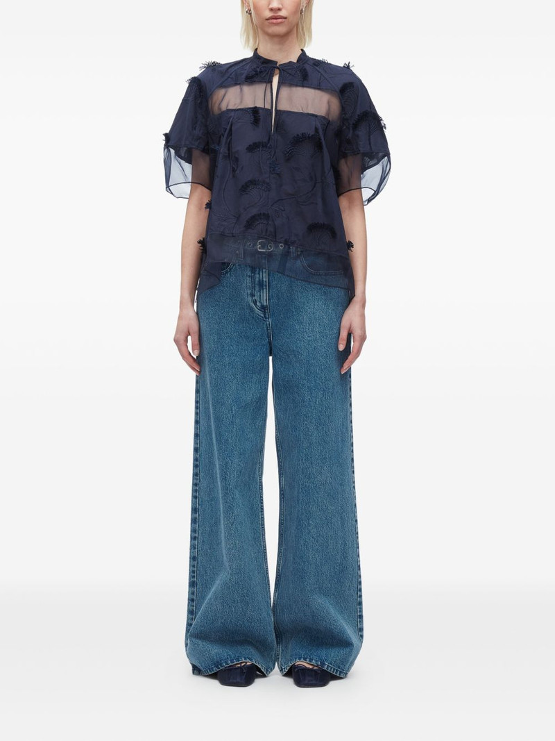3.1 Phillip Lim embroidered ruffled blouse outlook