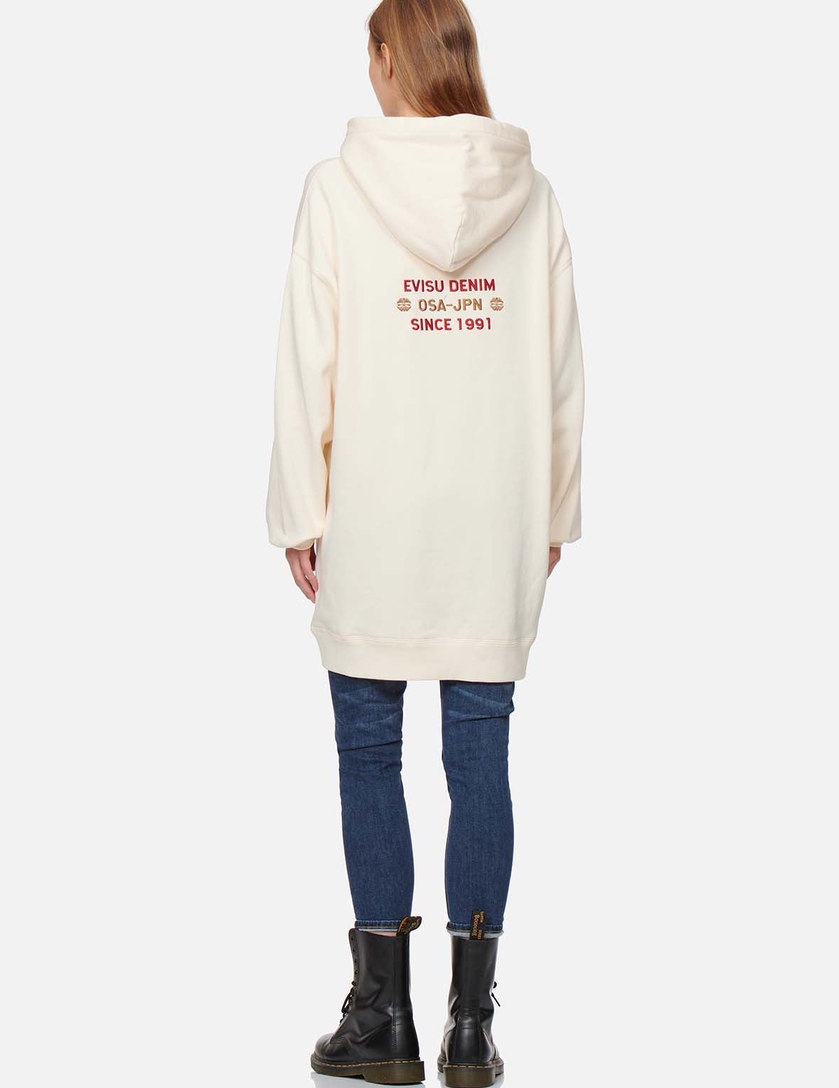 Godhead Print Hooded Sweatshirt Tunic - 4