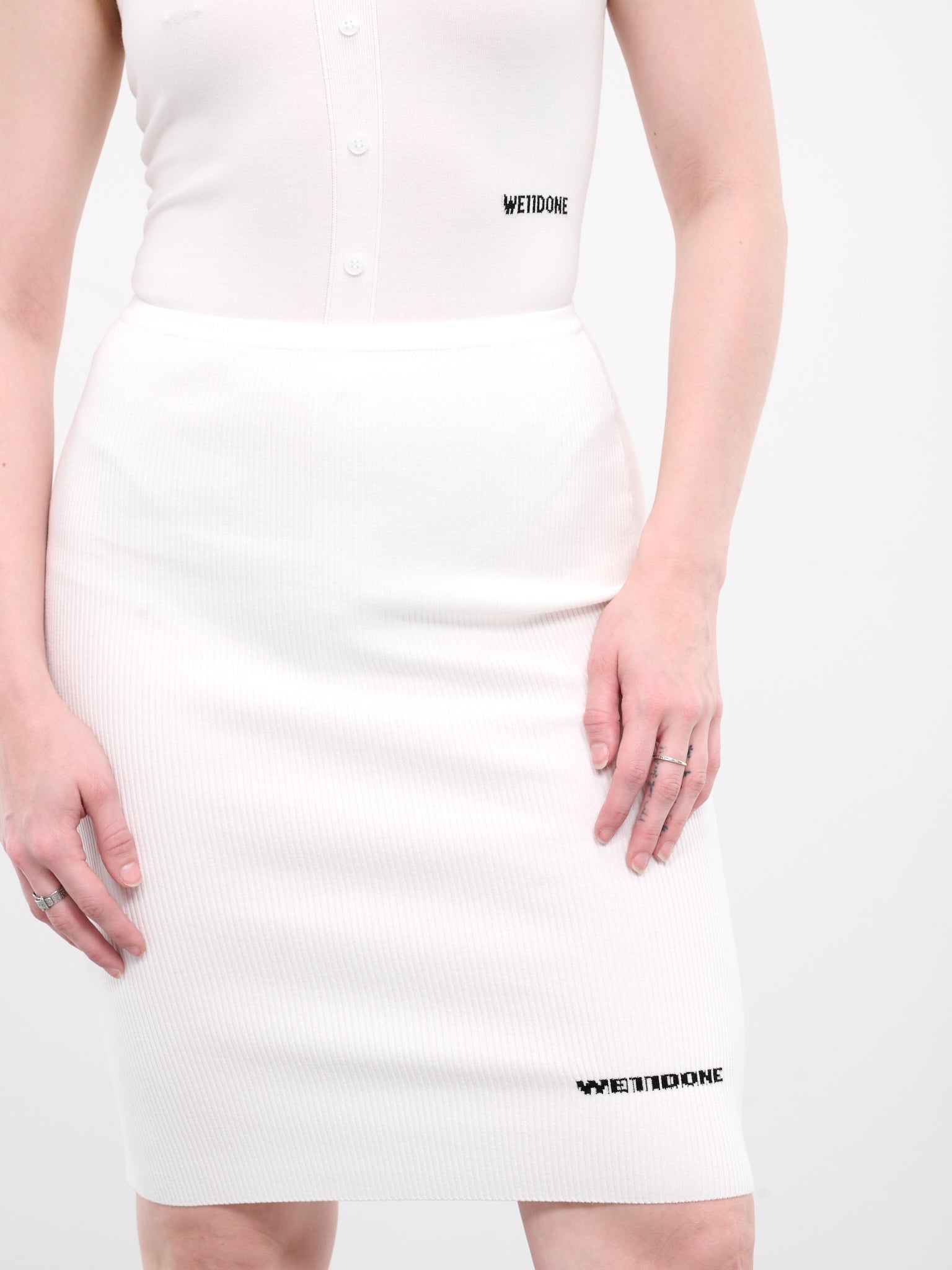 Ribbed Pencil Skirt - 4