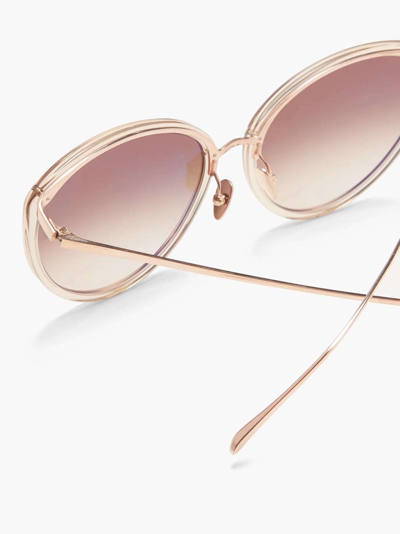 Angelica cat-eye metal sunglasses - 3