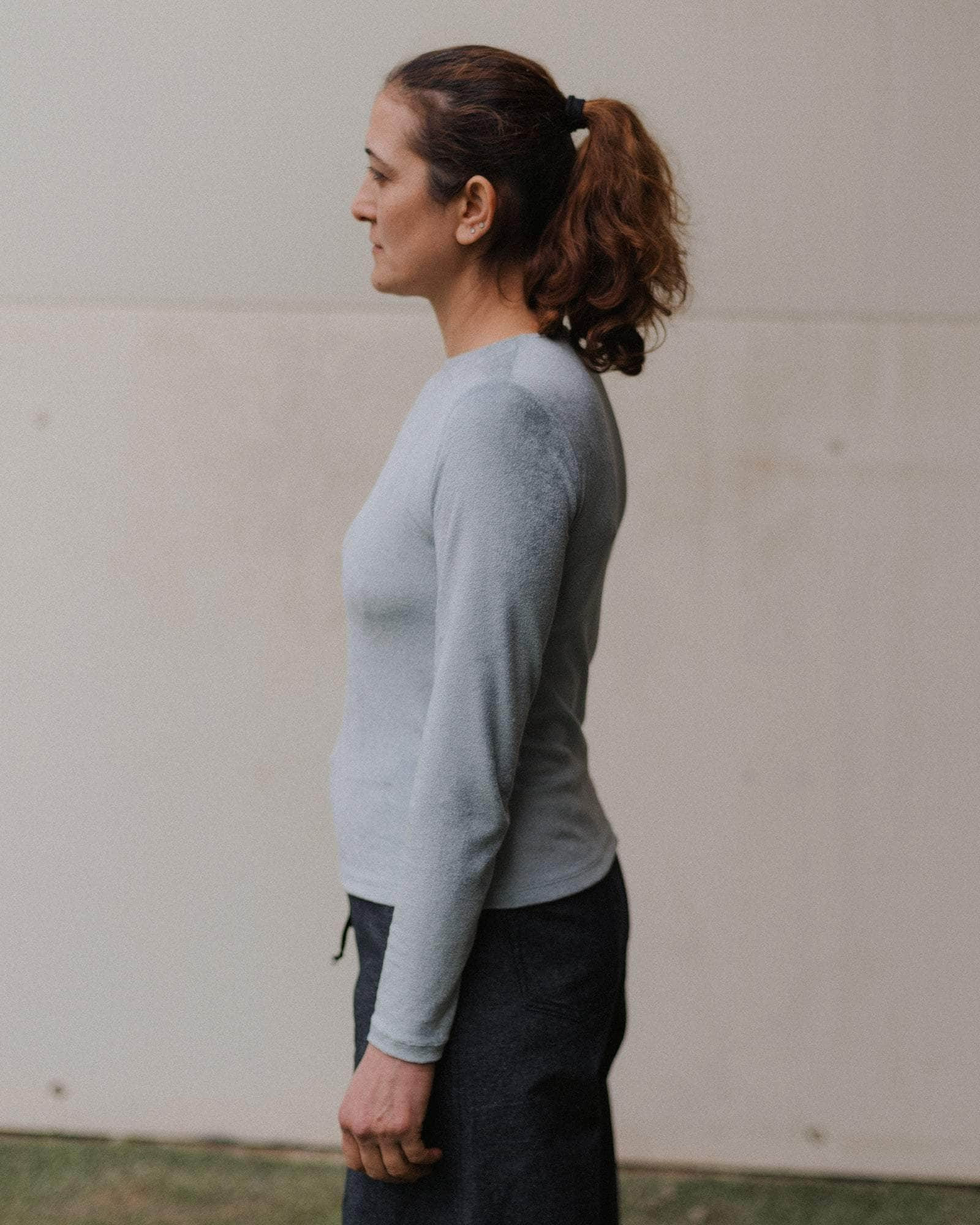 Omo Long Sleeve Tee - Ecovero Velour - 3