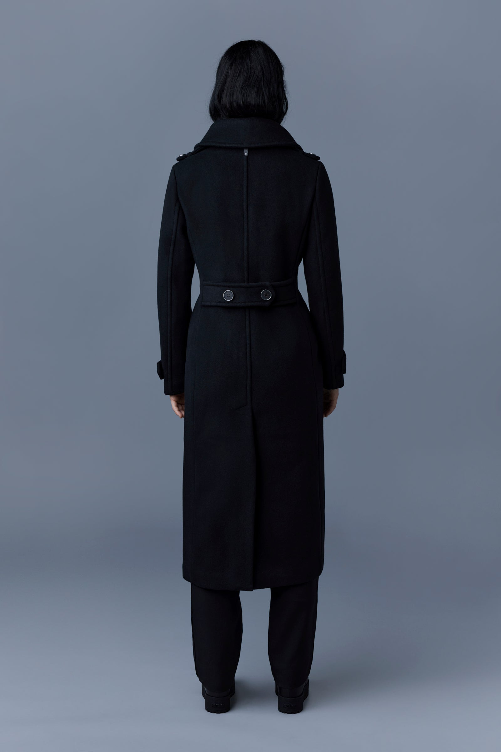 ELODIE double face wool tailored coat - 7