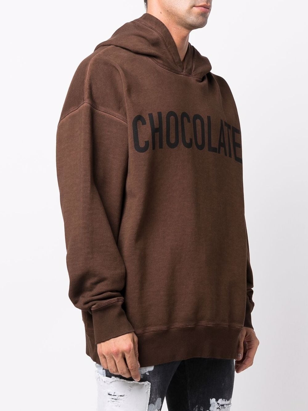 slogan-print hoodie - 3