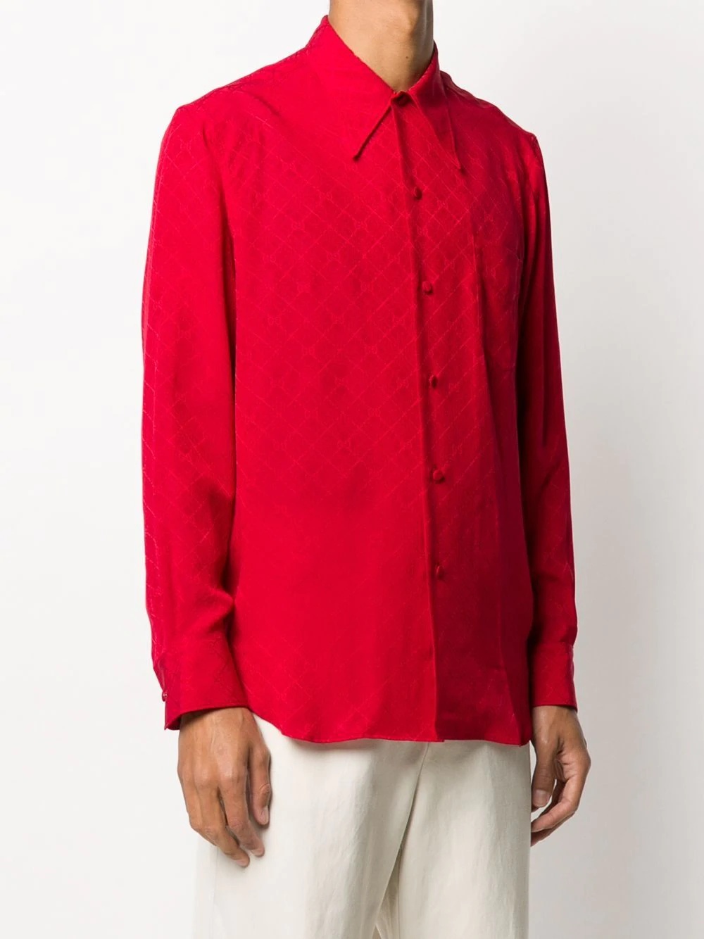 GG grid jacquard shirt - 3