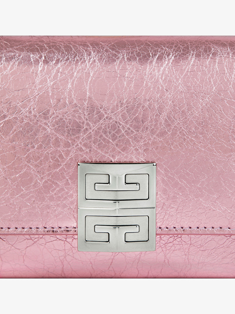 4G TRIFOLD WALLET IN LAMINATED LEATHER 5