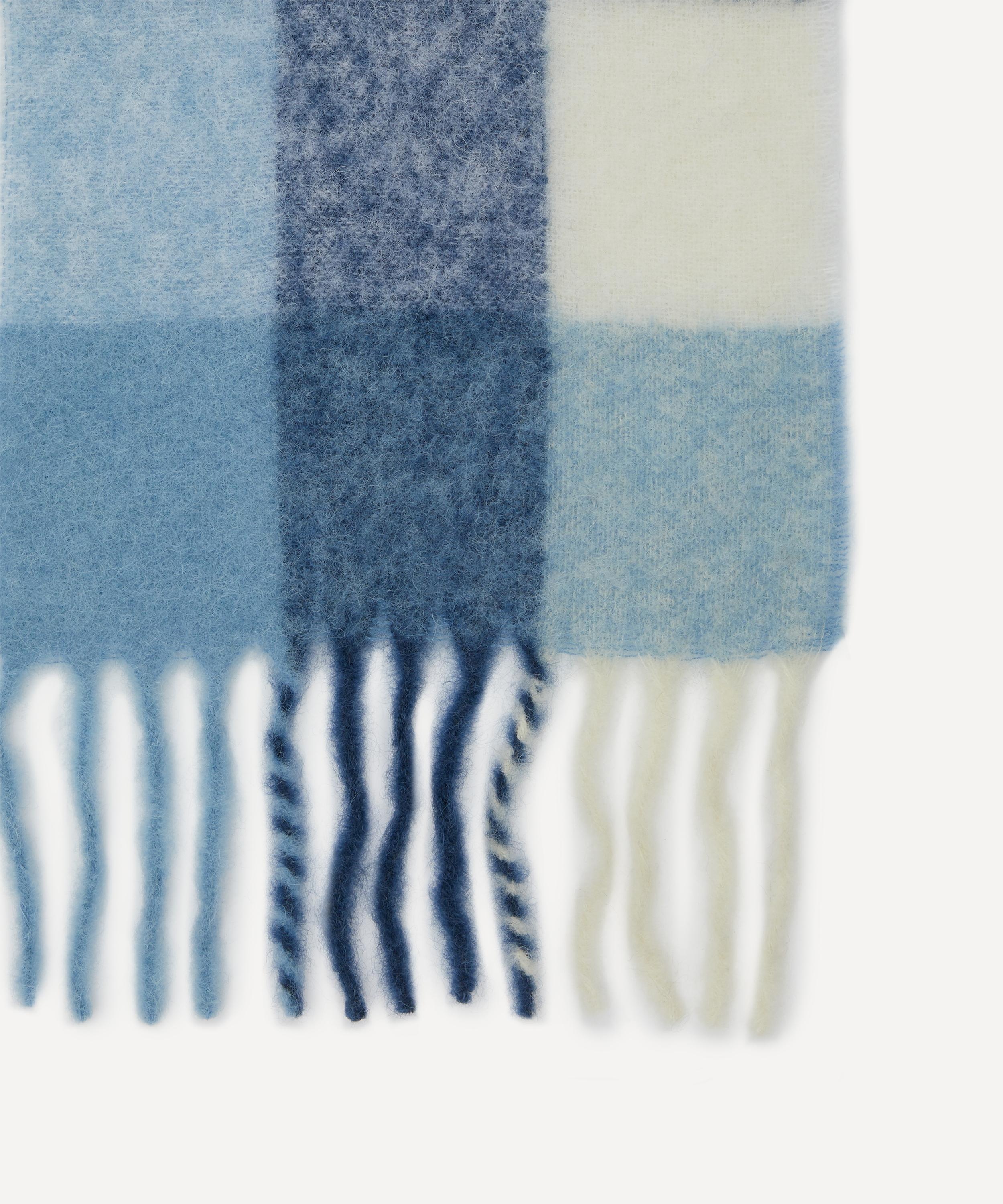 Mohair Checked Scarf - 3