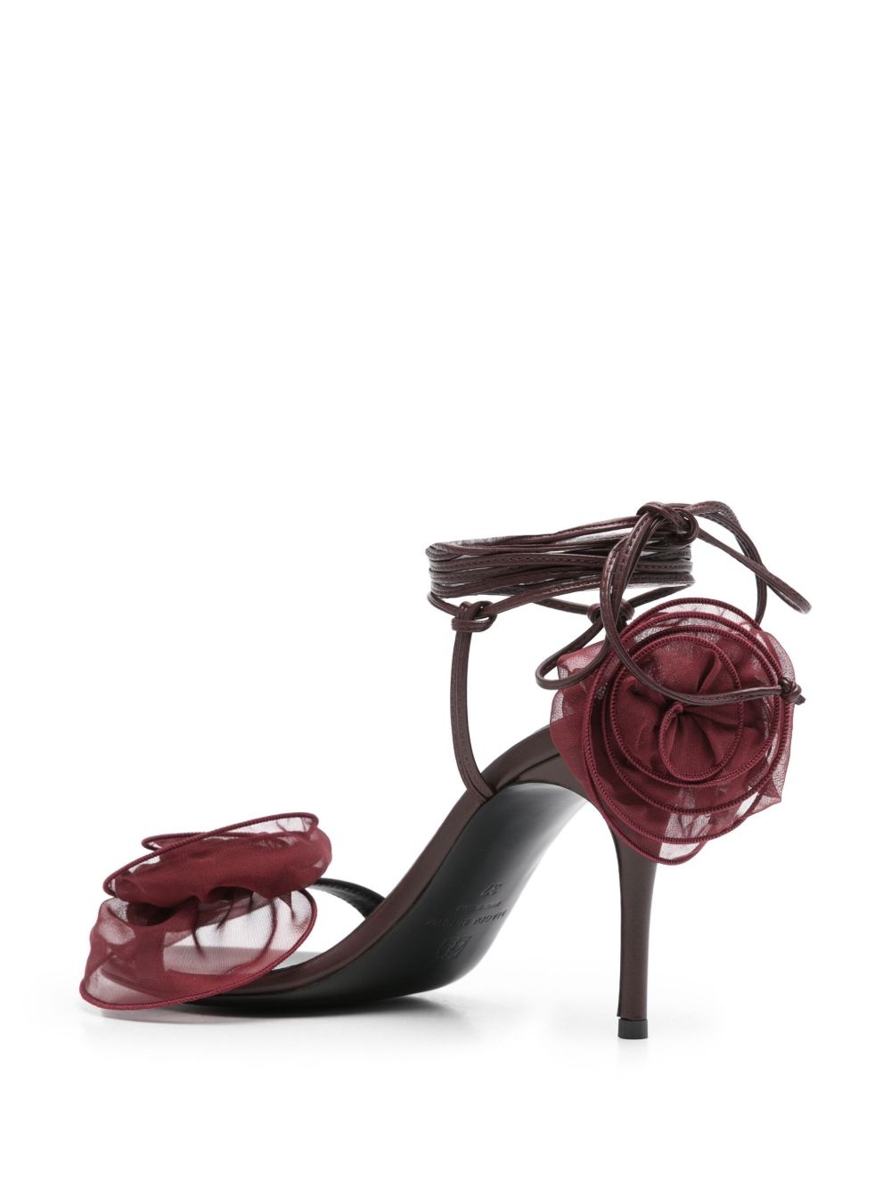 90mm floral-appliqué sandals - 3