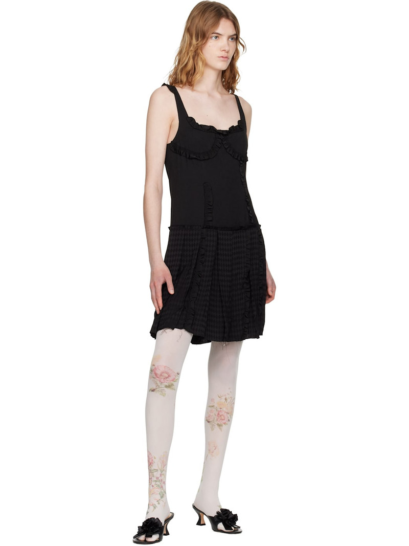 OPEN YY Black Flapper Pleats Midi Dress outlook