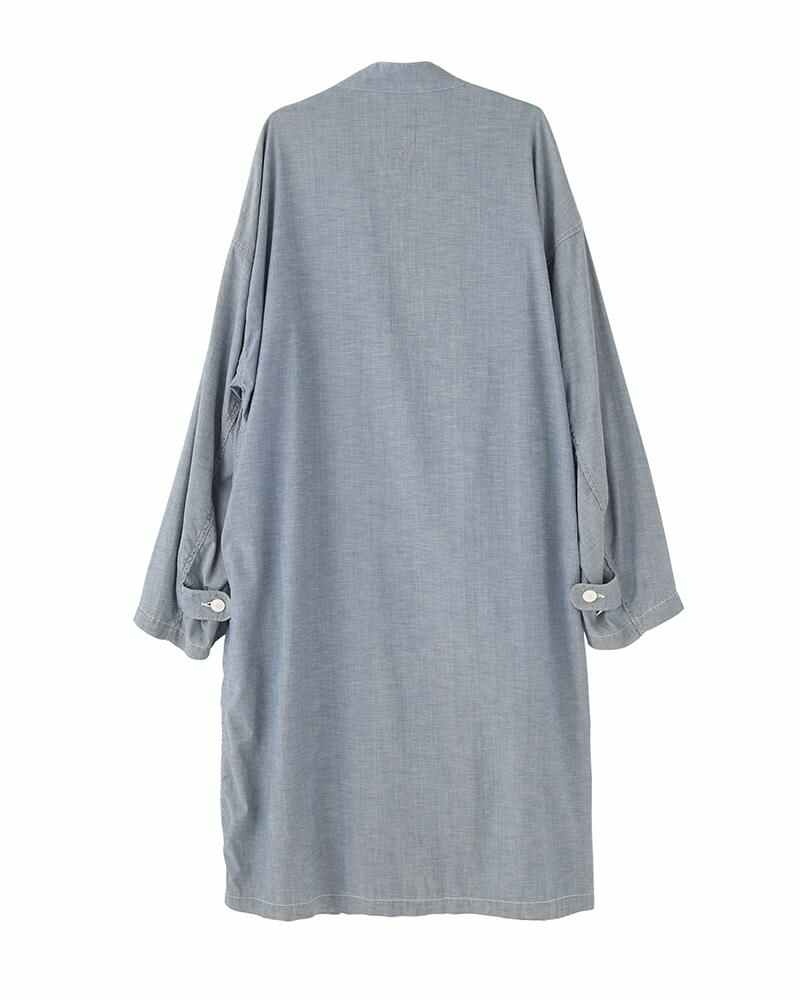 GYALPO ROBE (C/SI CHAMBRAY) INDIGO - 2