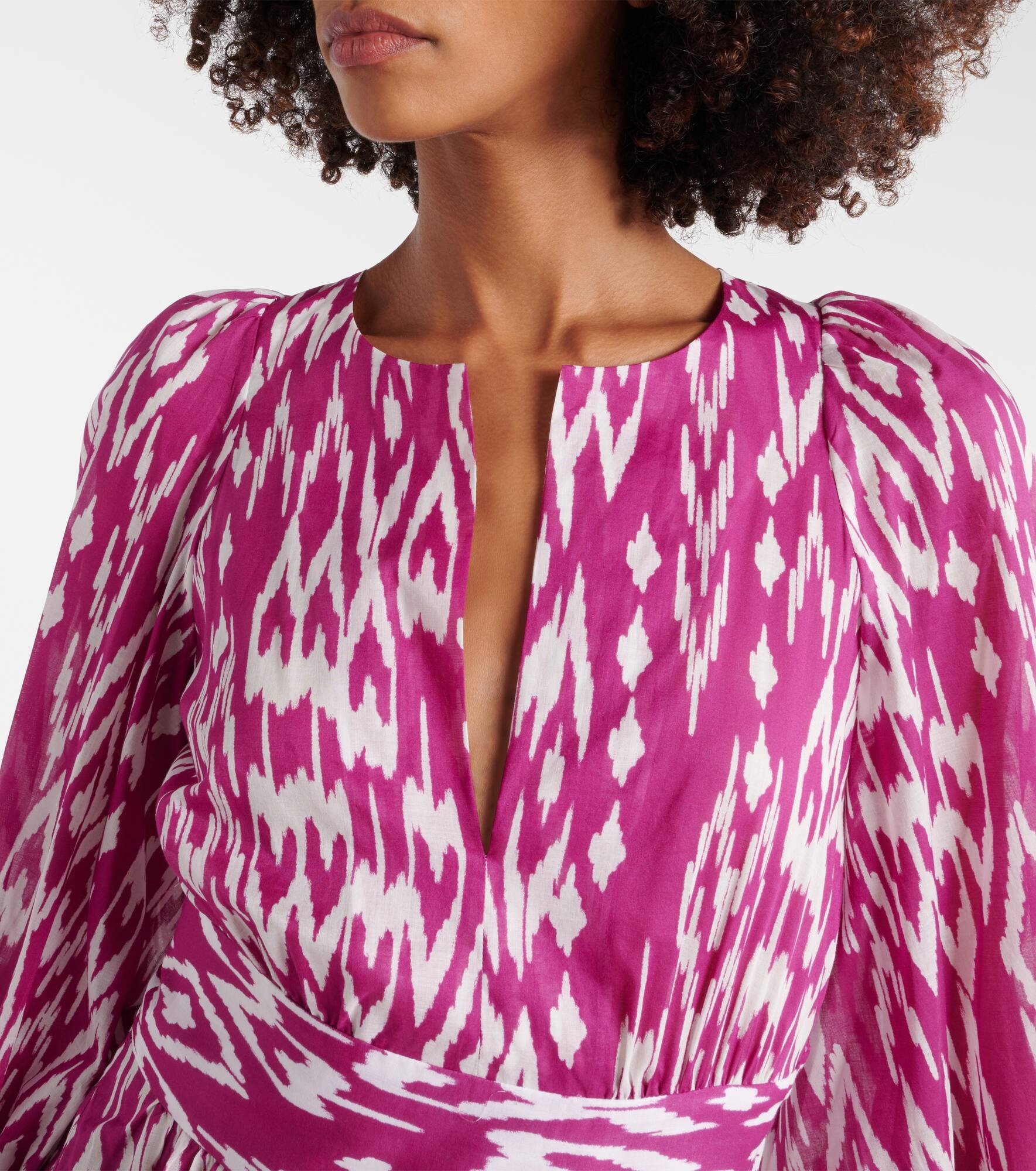 Tornado balloon-sleeve maxi dress - 4