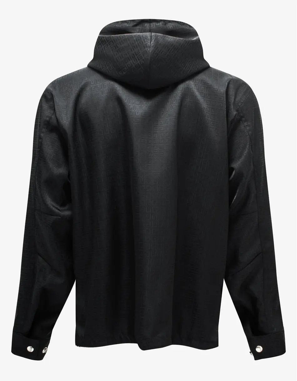 Givenchy Black 4G Logo Jacquard Windbreaker - 3