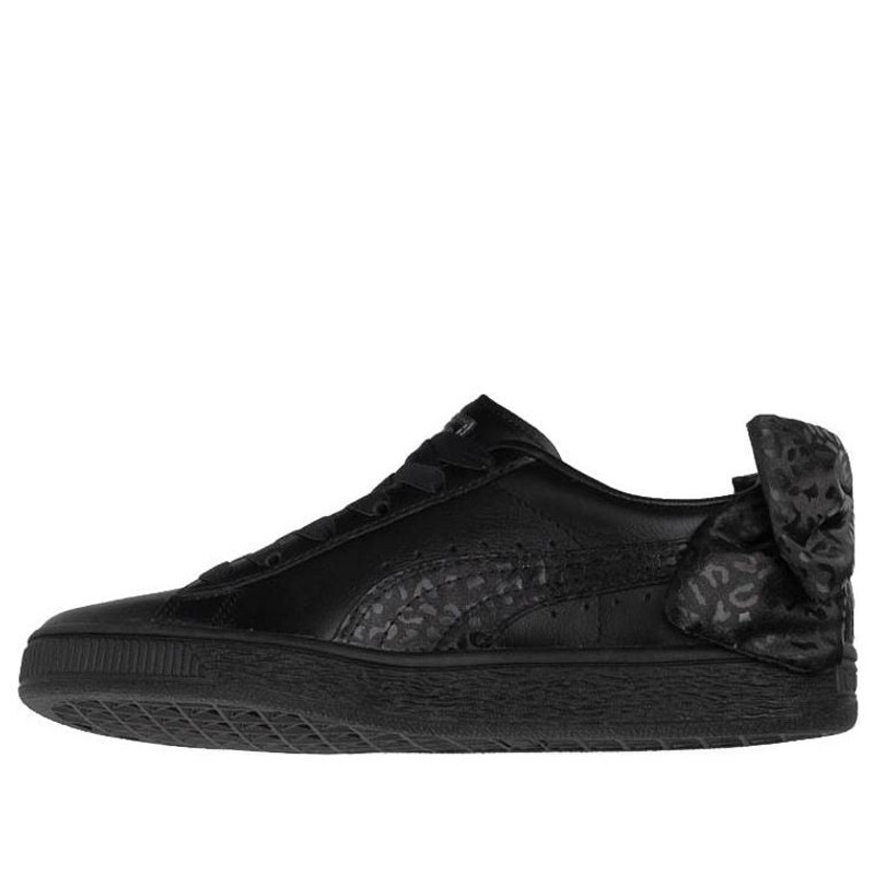 (WMNS) PUMA Basket 'Bow - Black Leopard' 367828-02 1