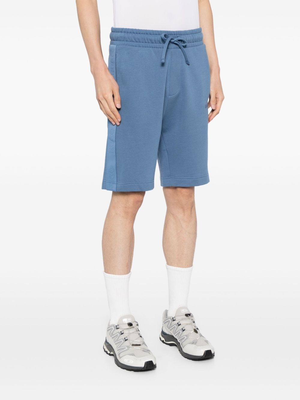 logo tape side cotton short - 3