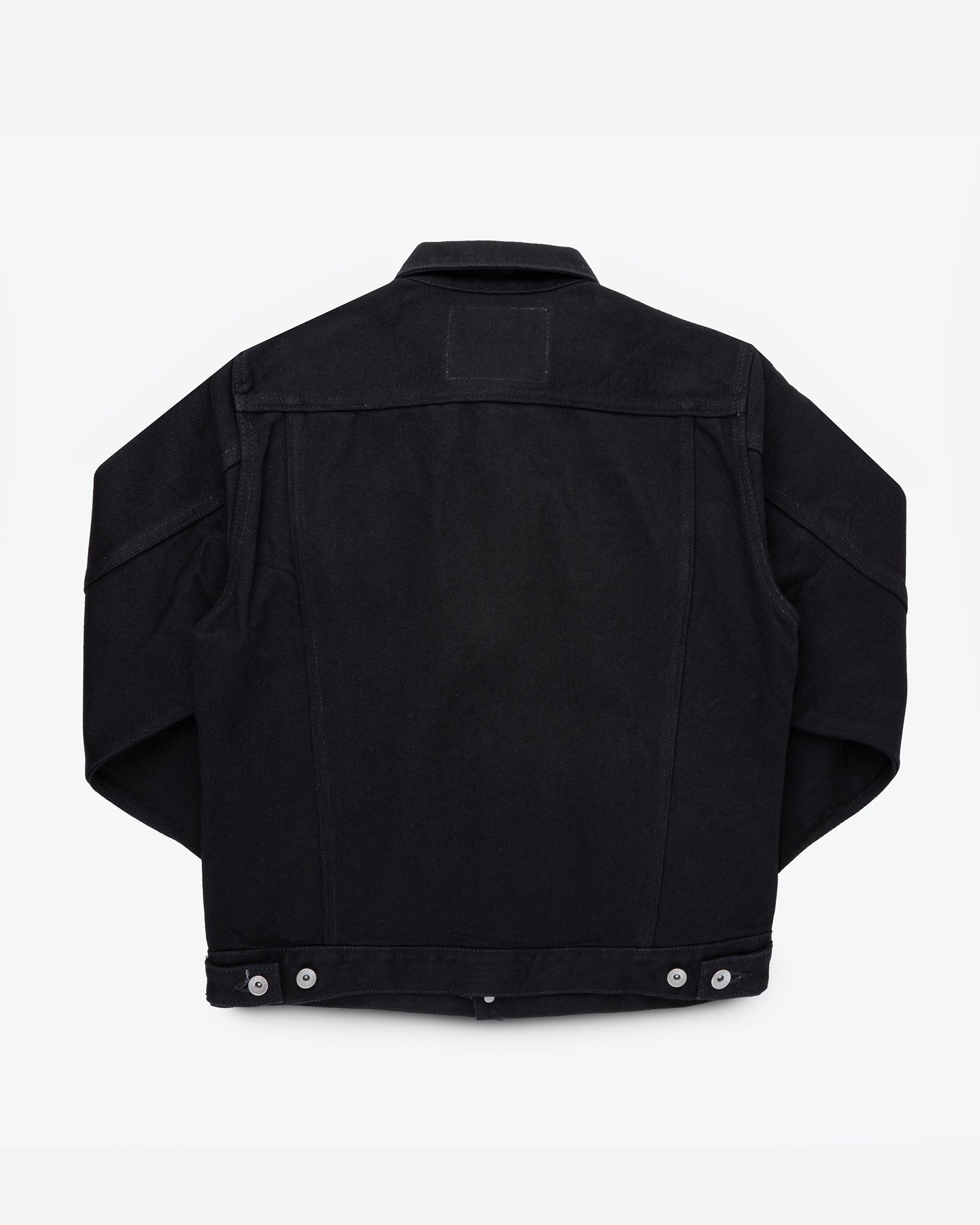 IH-526-SBG 21oz Selvedge Denim Modified Type III Jacket - Superblack (Fades To Grey) - 4