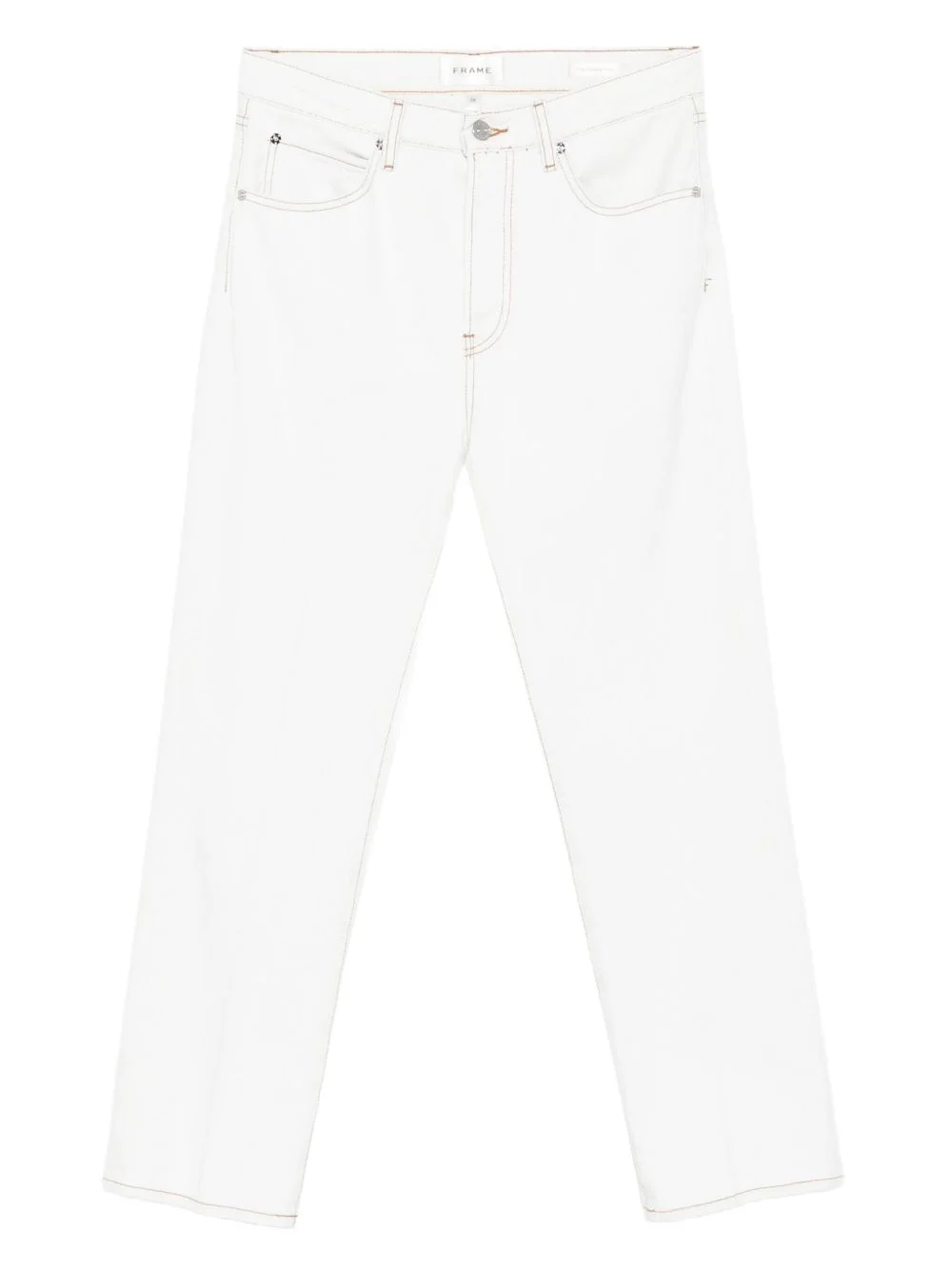 contrast-stitching jeans - 1