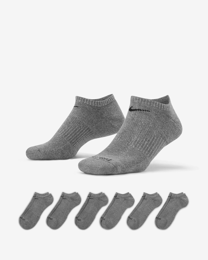 Nike Everyday Plus Cushioned Training No-Show Socks (6 Pairs) 1