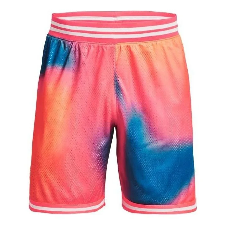 Under Armour Curry 8 inch Heavyweight Mesh Basketball Shorts 'Pink Tie Dye' 1377305-683 - 1