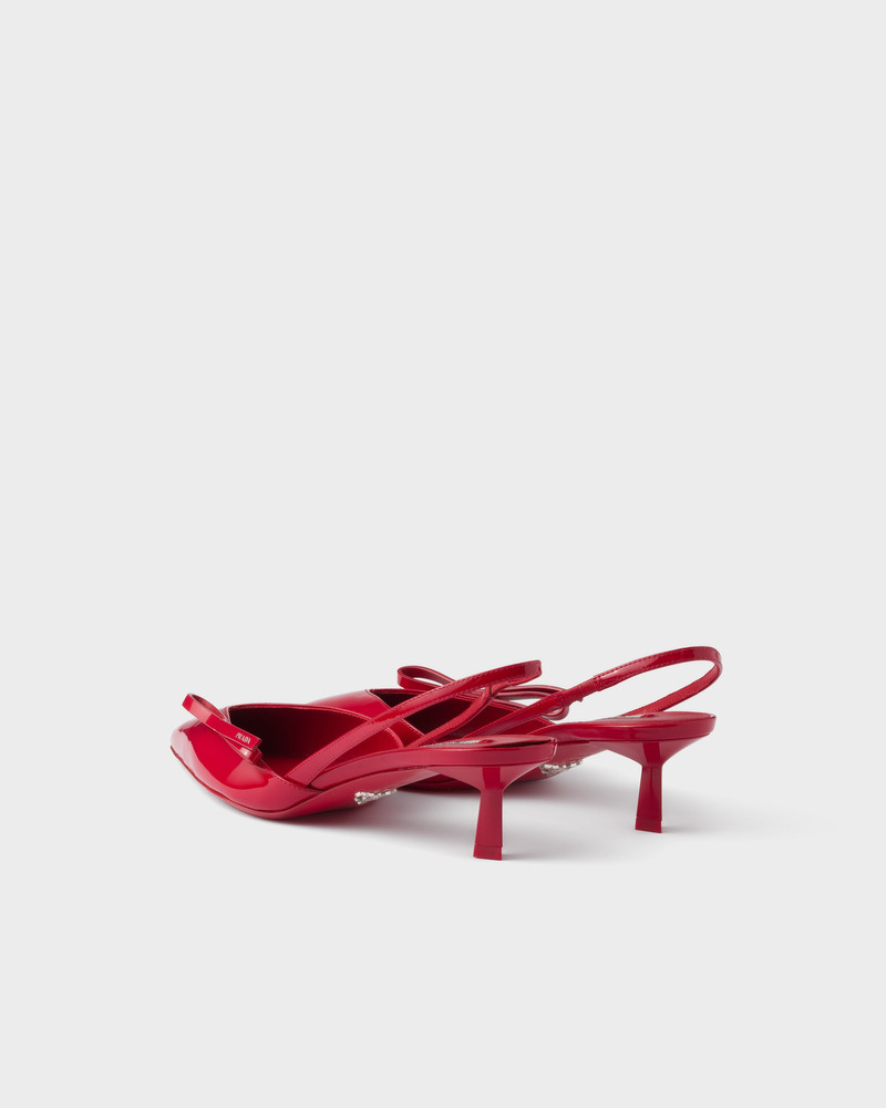 Patent leather slingback pumps 4