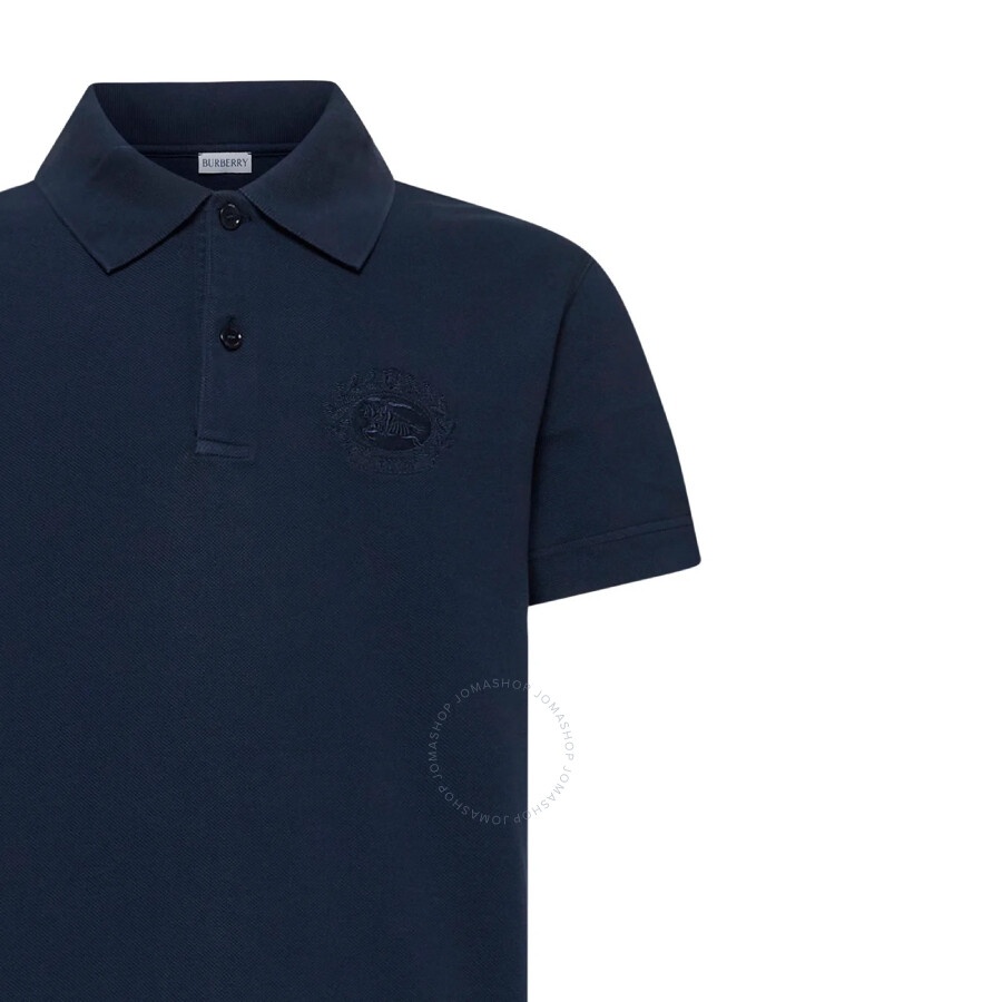 Burberry EKD-Embroidered Short Sleeved Cotton Polo Shirt - 3