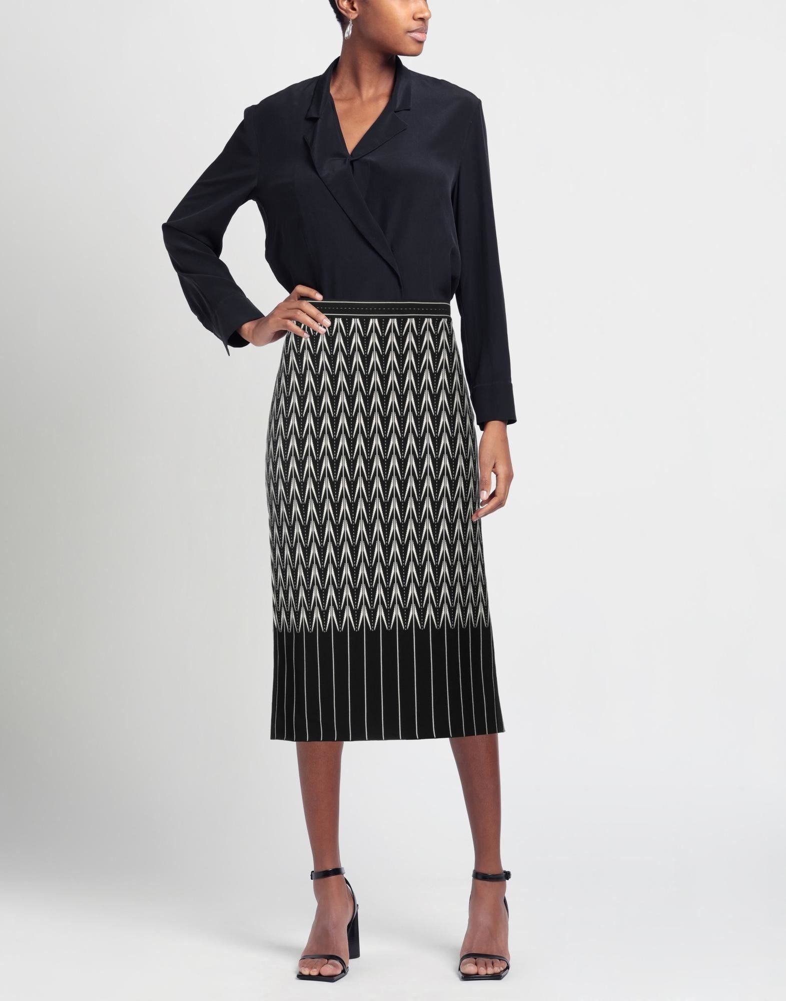 Black Women's Midi Skirt - 2