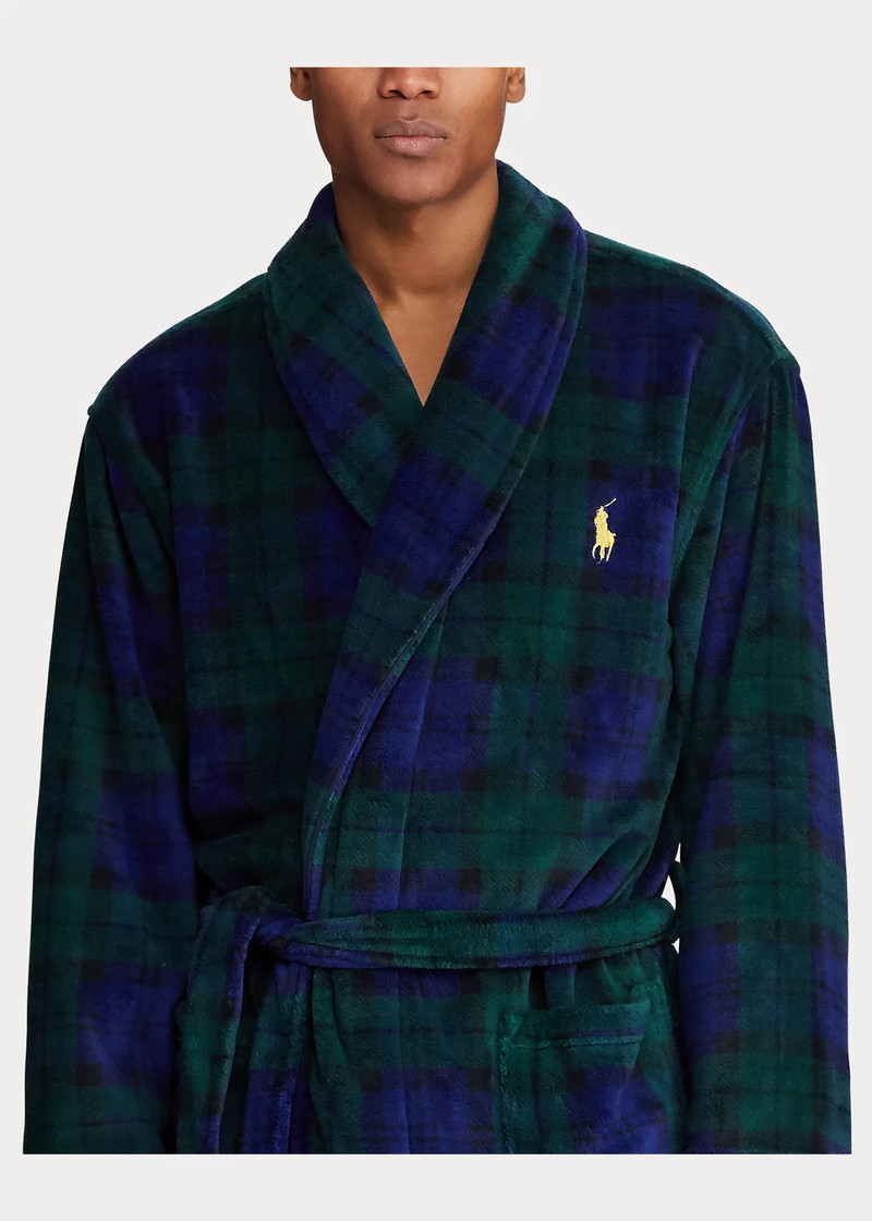 Tartan Plush Microfiber Robe 4