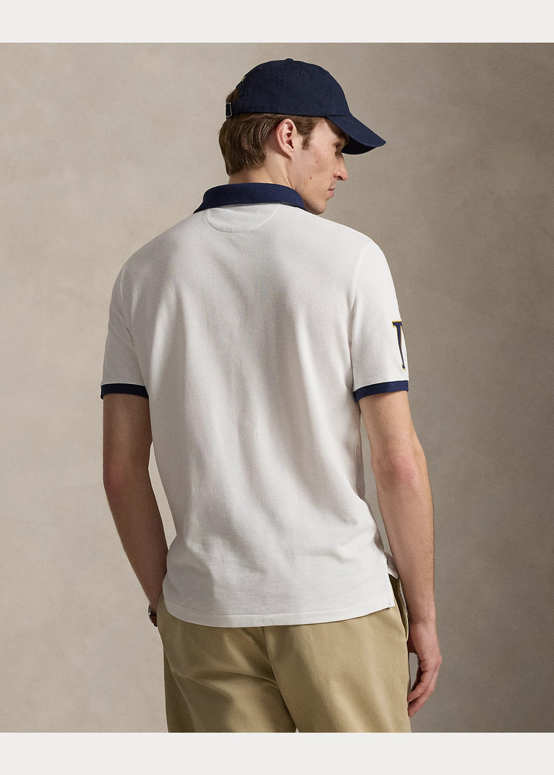 Classic Fit Crest Mesh Polo Shirt 4