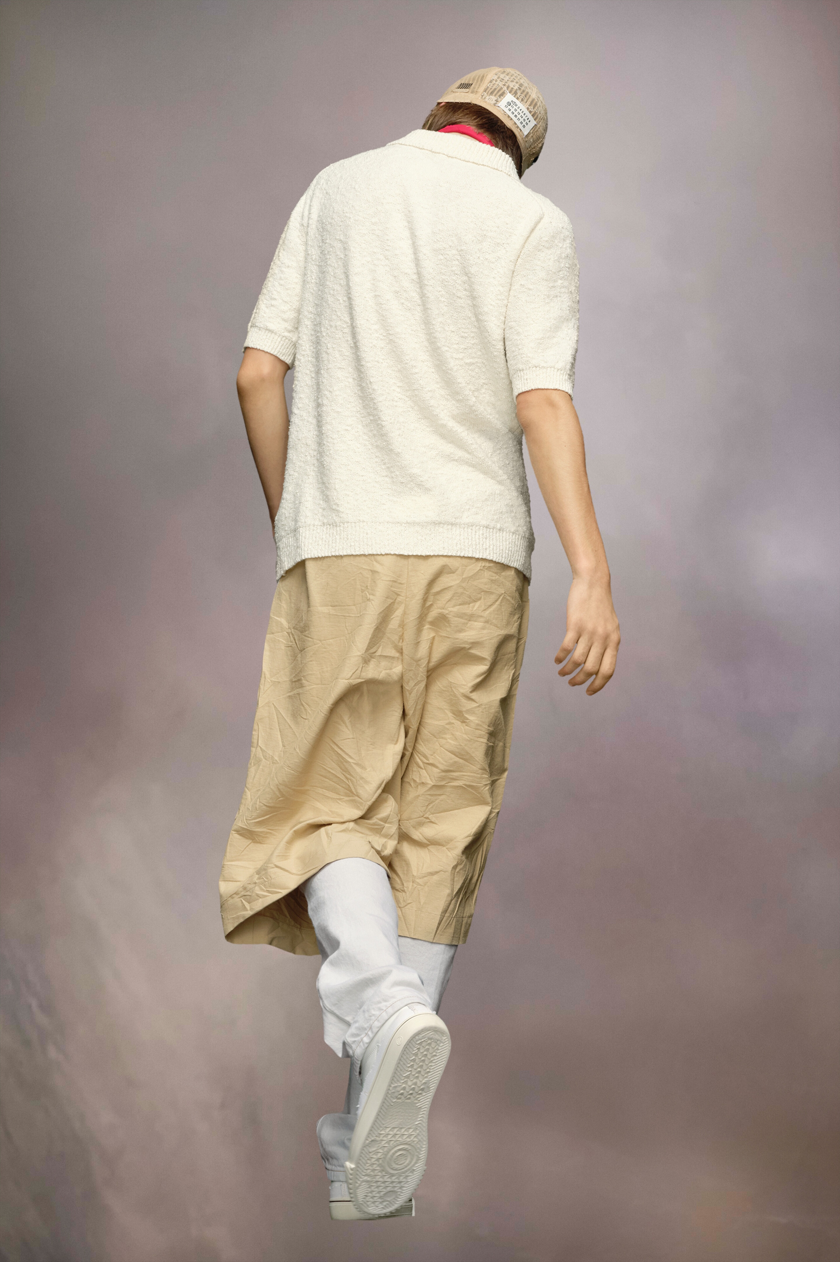 Nostalgic boucle knit polo shirt - 7