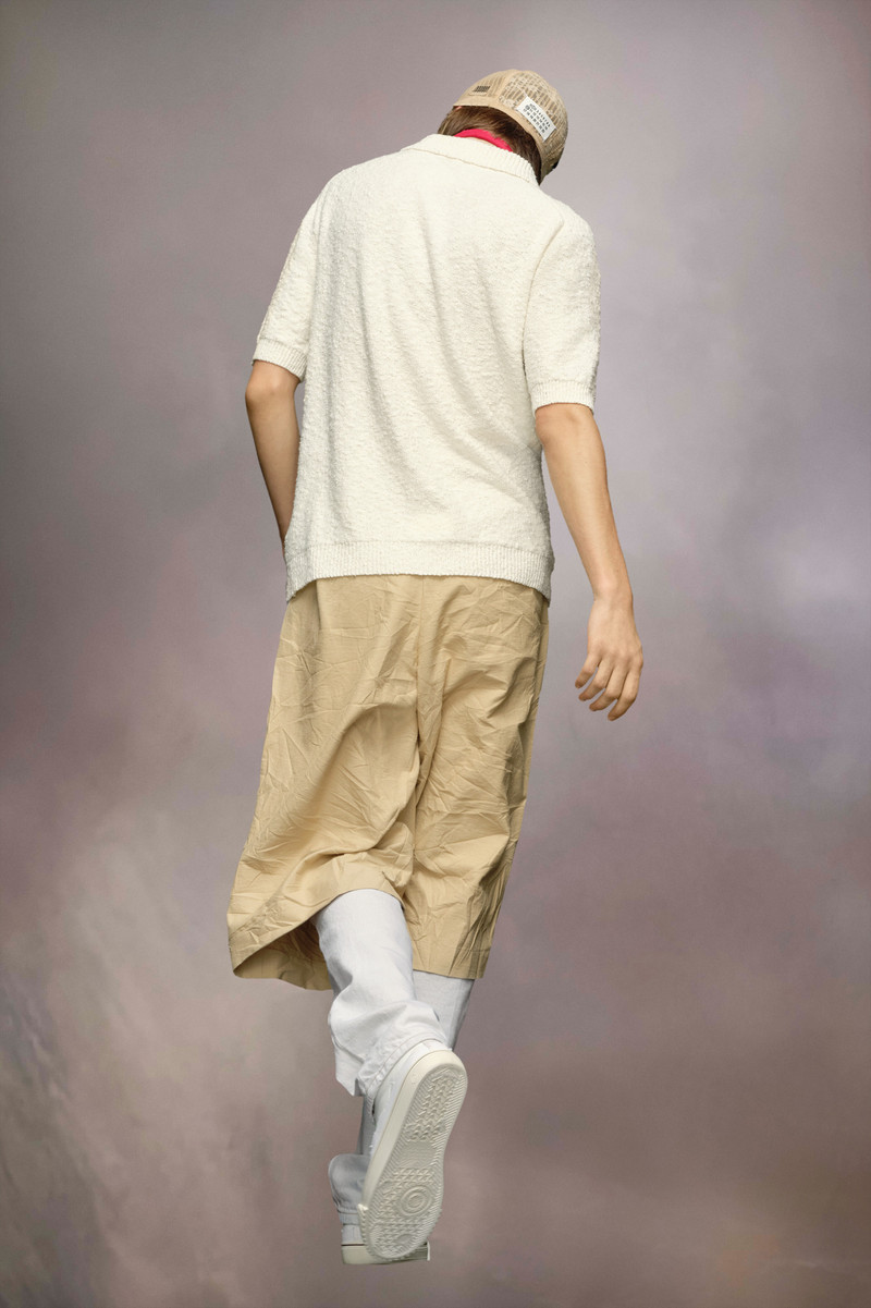 Nostalgic boucle knit polo shirt 7