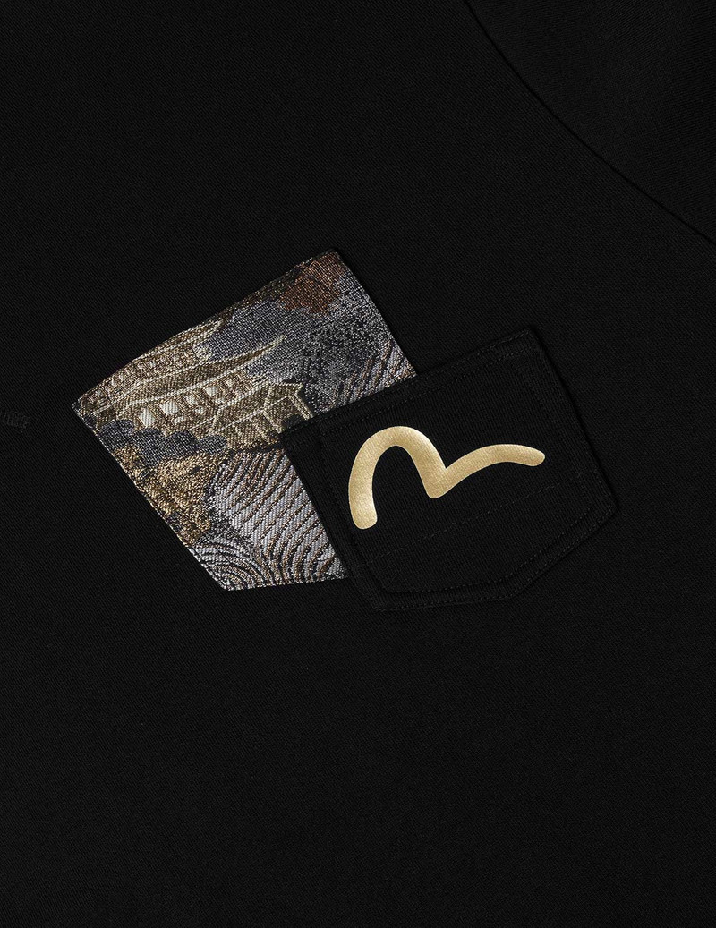 Japanese Print Brocade Pocket Sweatshirt 5