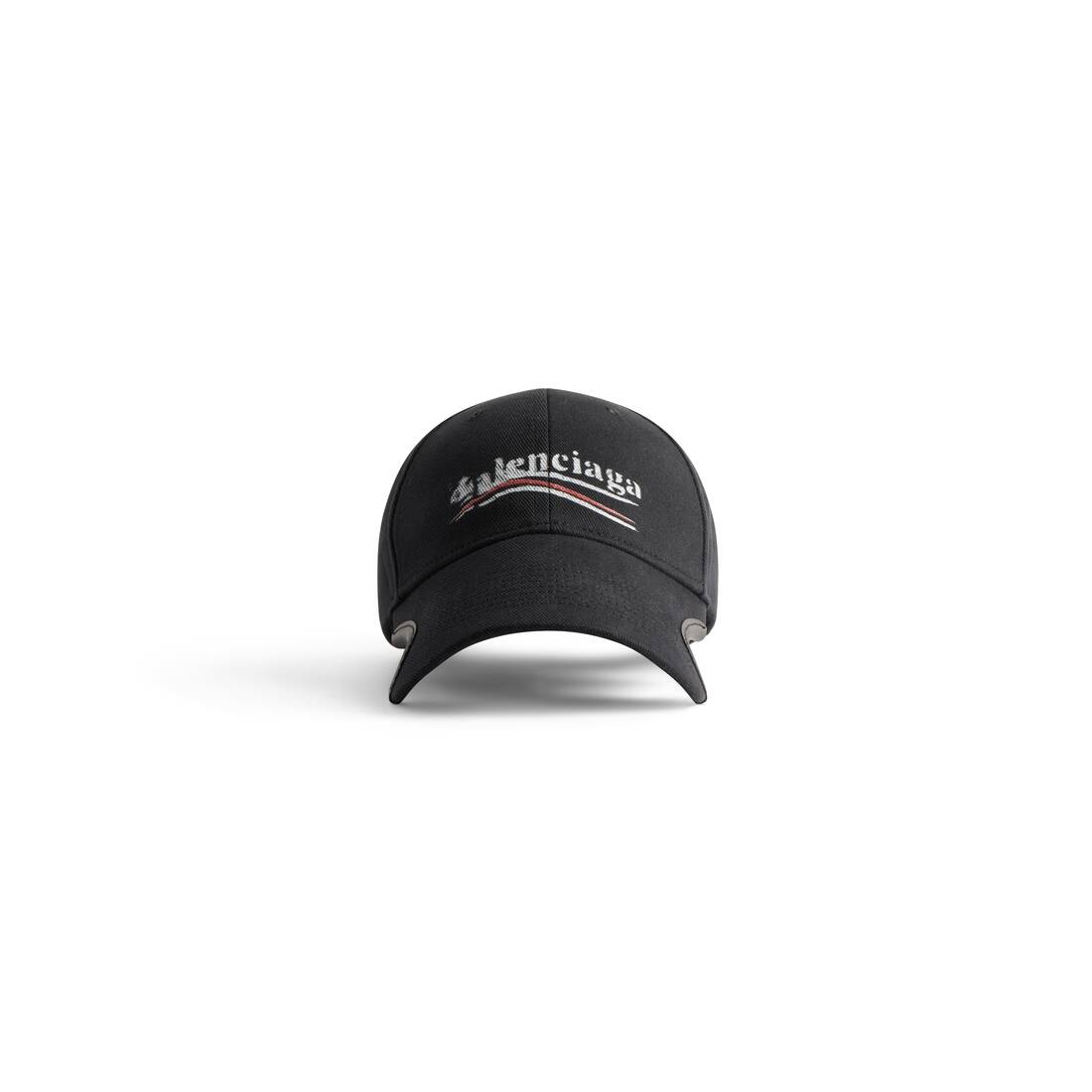 Political Stencil Cap in Black/white - 1