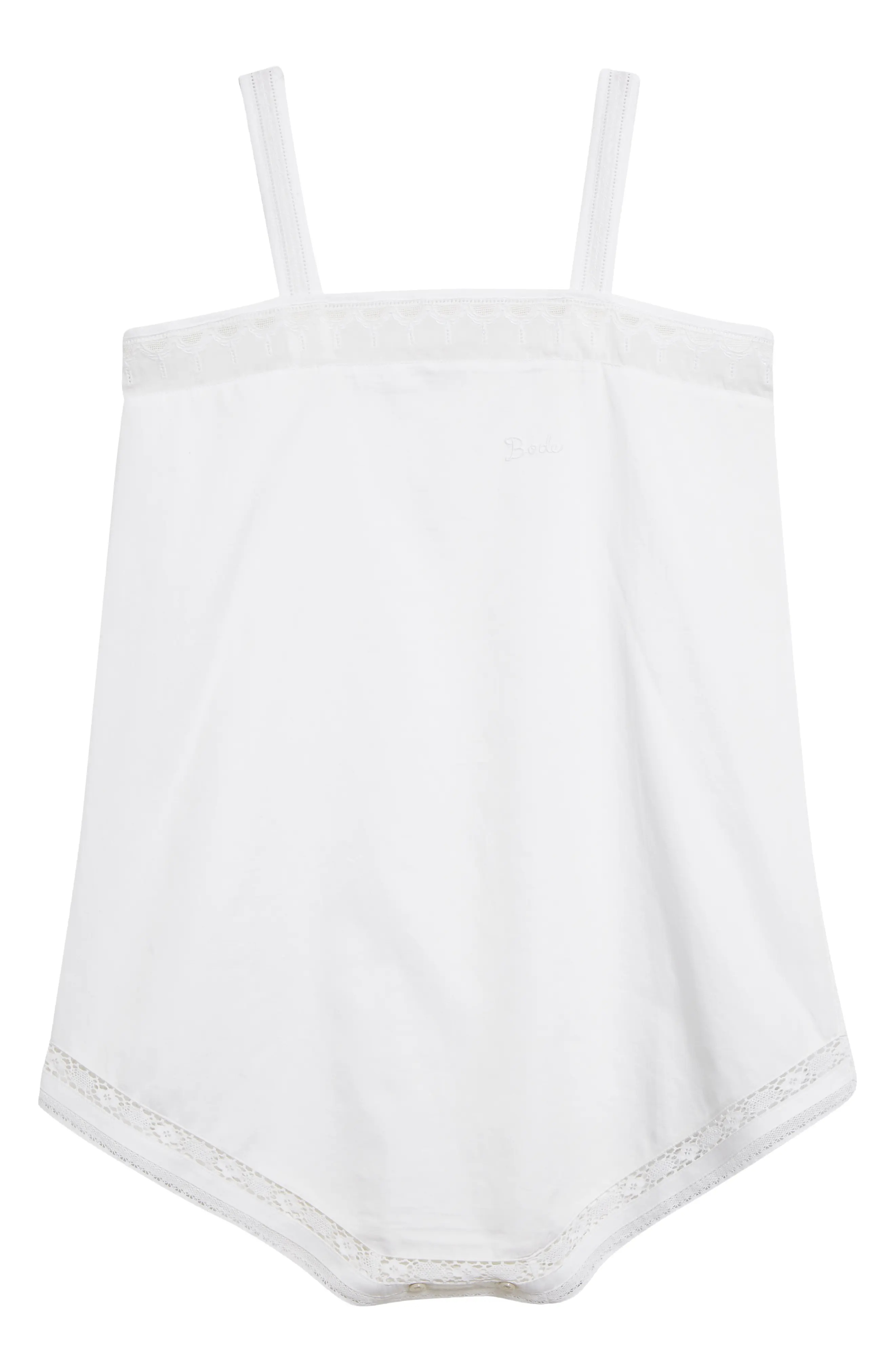 Lace Trim Cotton Convertible Teddy - 6