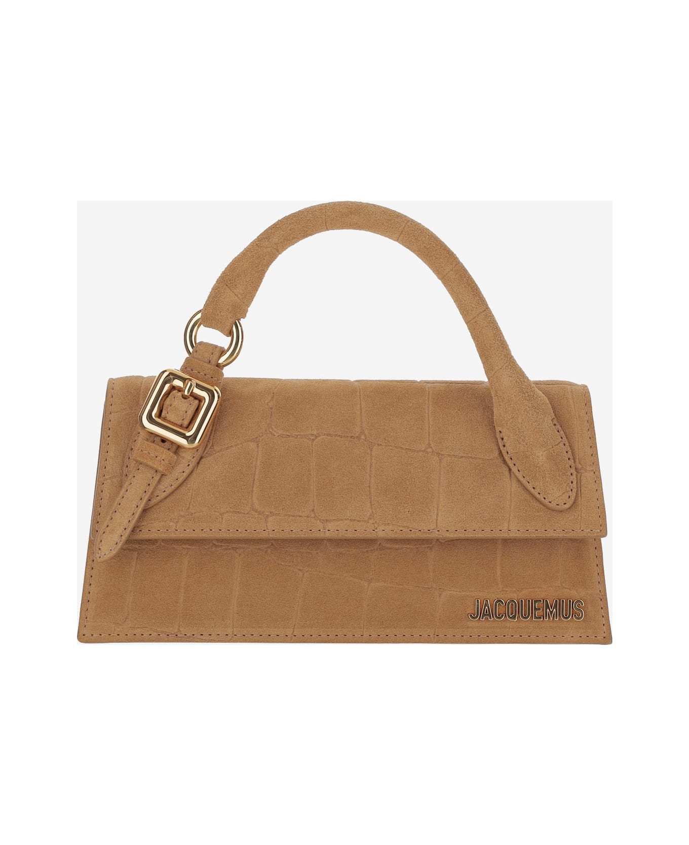 【送料&関税込】Jacquemus Chiquito Suede Bag Jacquemus Le Chiquito Moyen Croc-Embossed Suede Top-Handle