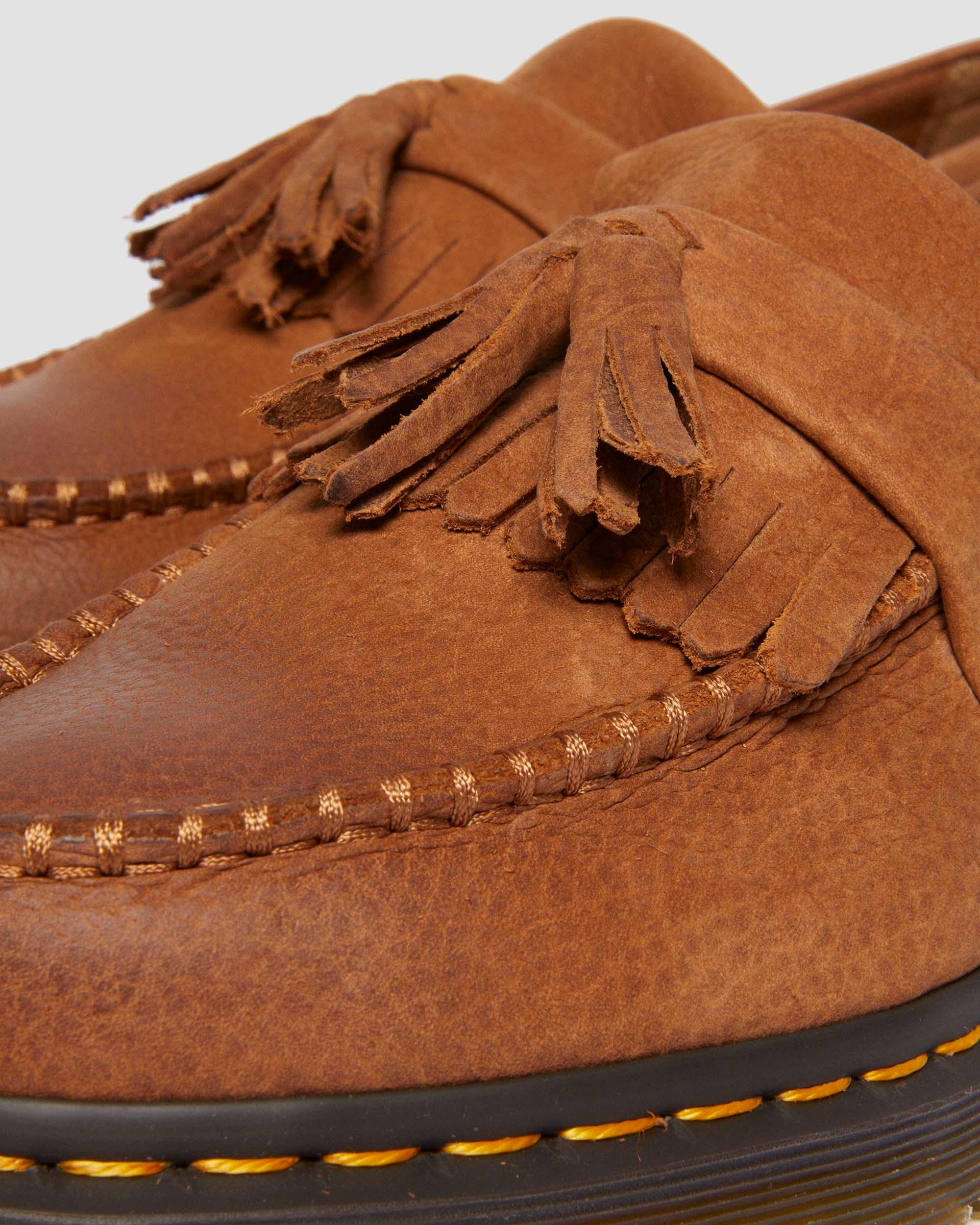 Adrian Nubuck Leather Tassle Loafers - 7